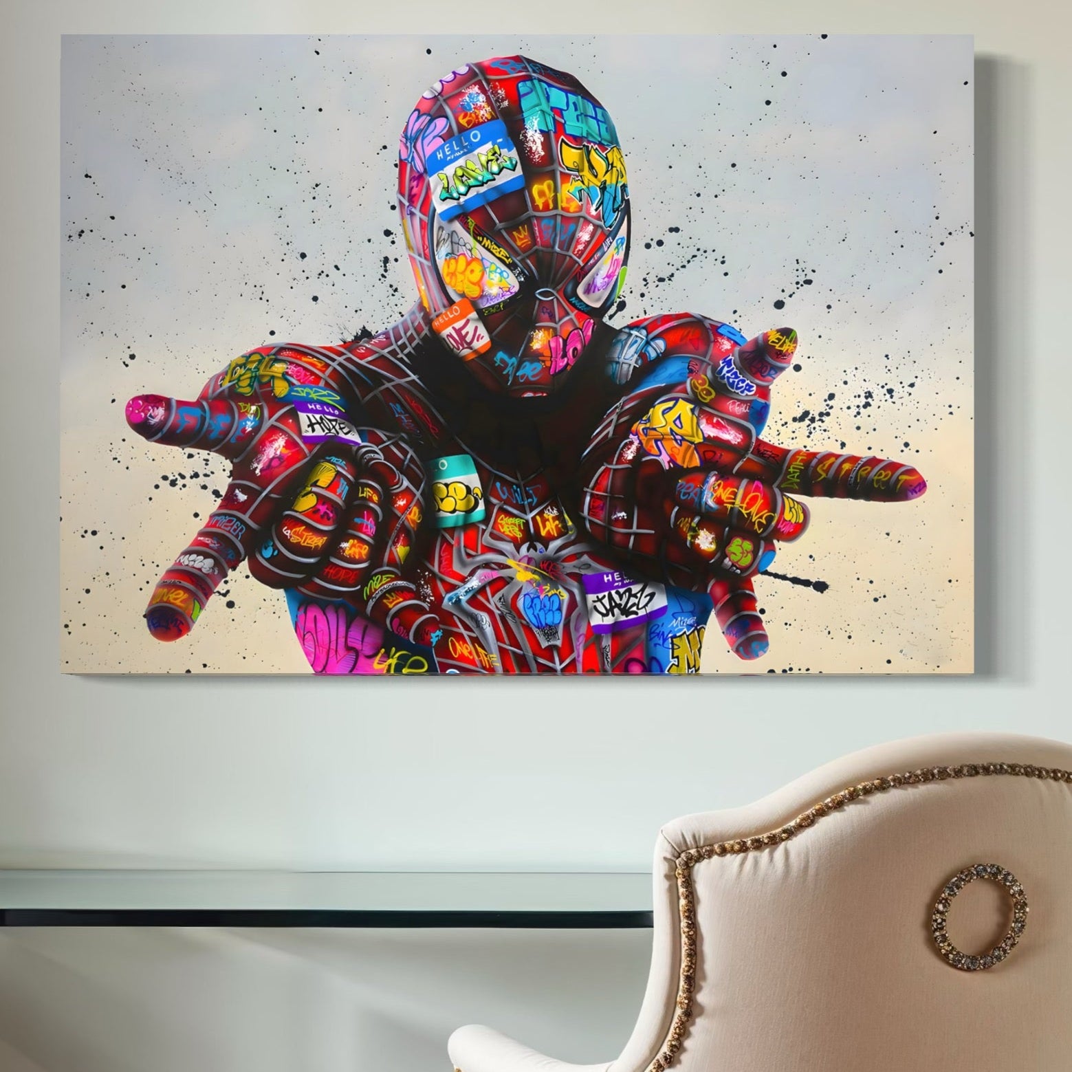 Tablou Canvas Premium, LuxCanva® B1074, The Amazing Spider-Man, Decorativ, Camera Copil, Personaj, Supererou, Marvel, Culori Vibrante