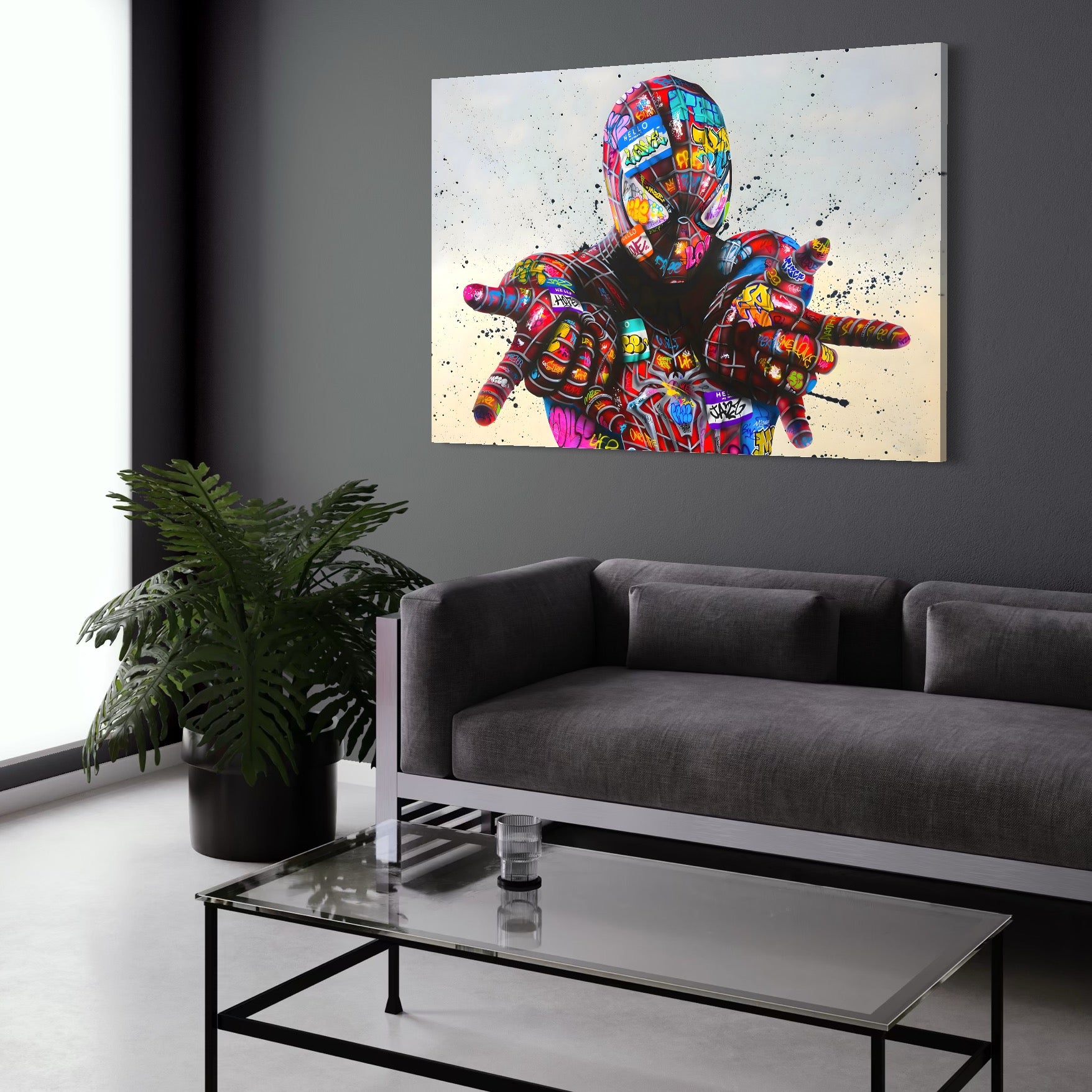 Tablou Canvas Premium, LuxCanva® B1074, The Amazing Spider-Man, Decorativ, Camera Copil, Personaj, Supererou, Marvel, Culori Vibrante