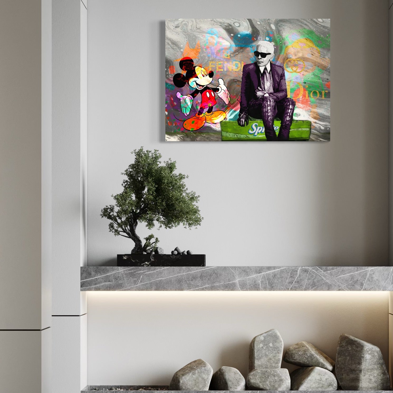 Tablou Canvas Premium, LuxCanva® A1160, Mickey Friends, Disney, Desene Animate, Motivational, Culori Vibrante