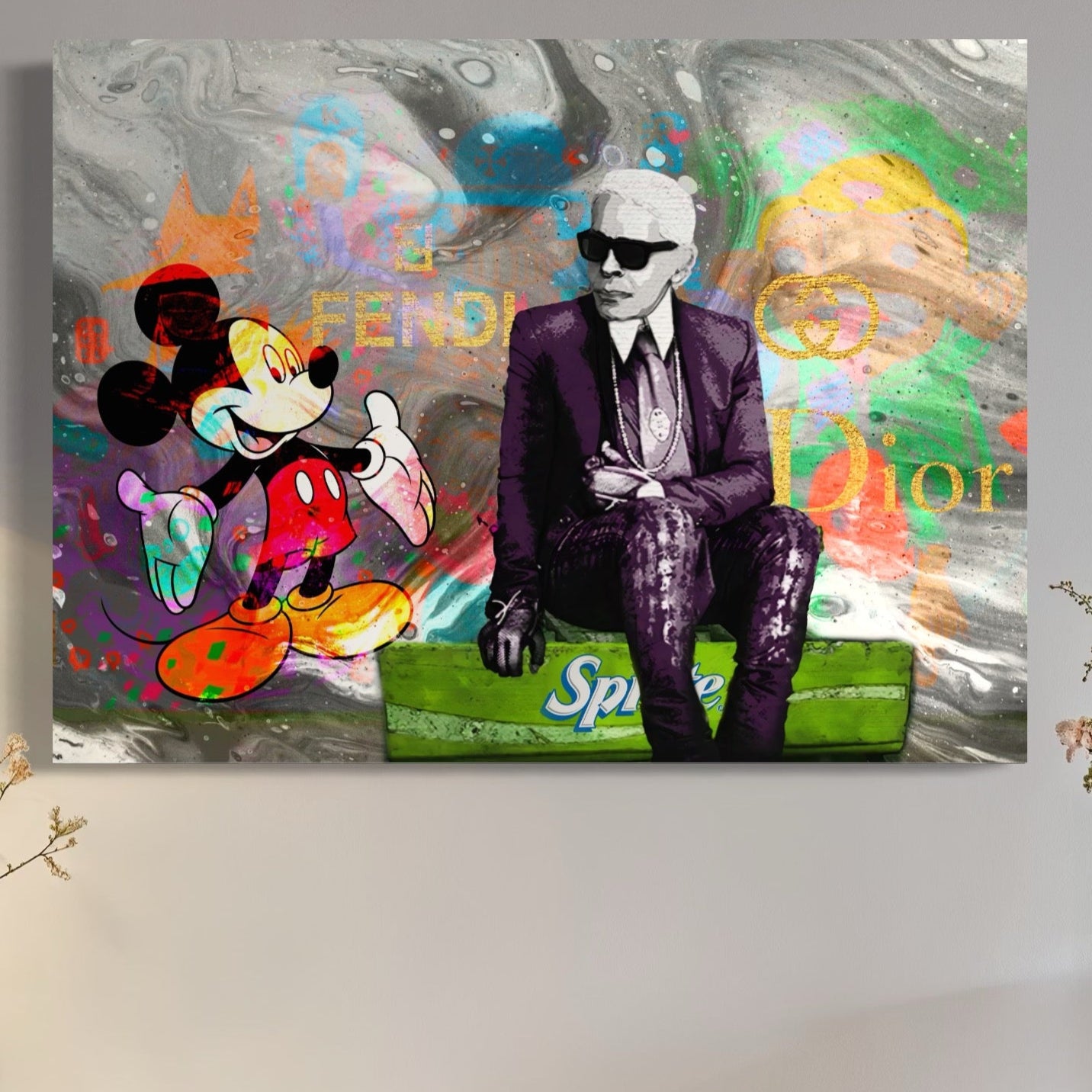 Tablou Canvas Premium, LuxCanva® A1160, Mickey Friends, Disney, Desene Animate, Motivational, Culori Vibrante
