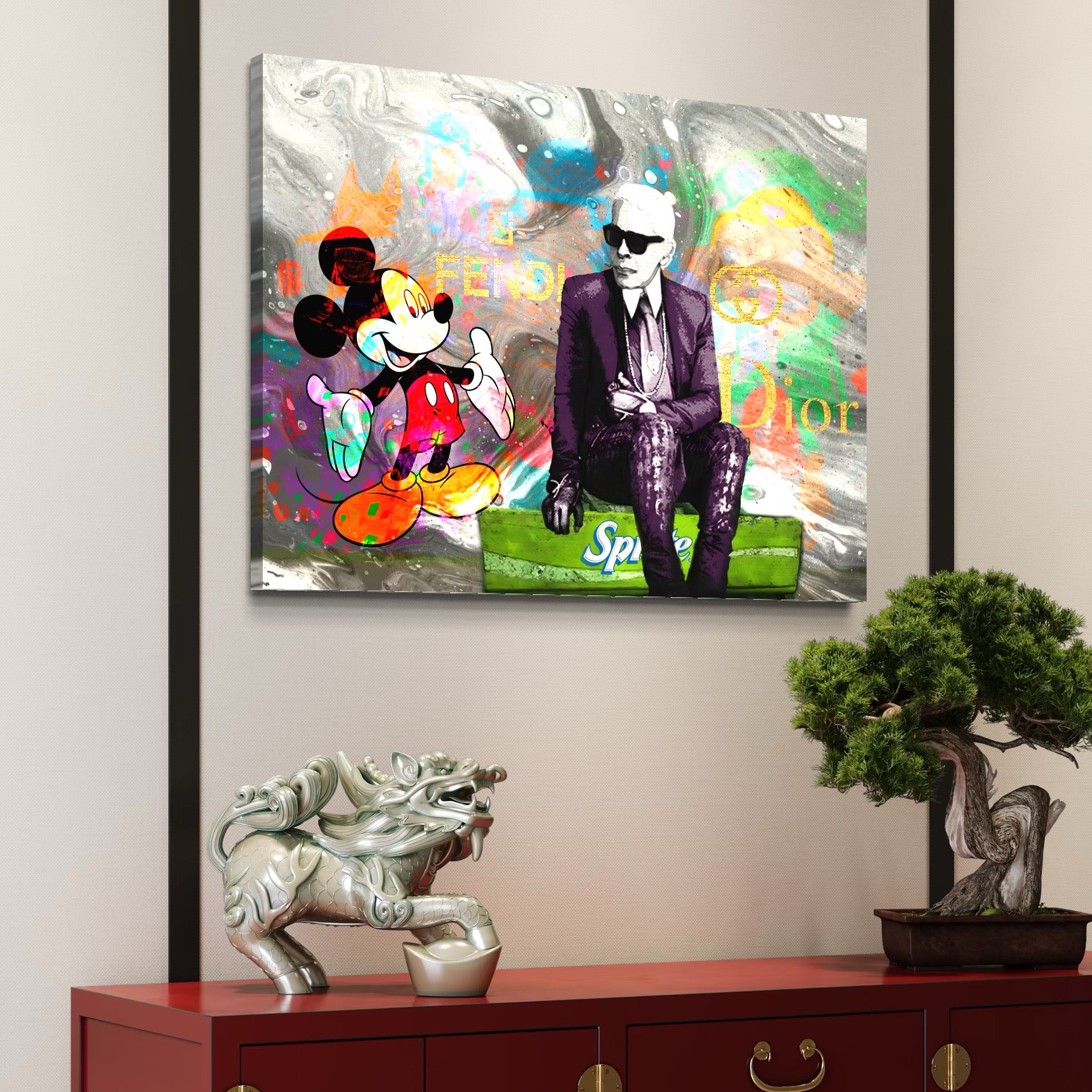 Tablou Canvas Premium, LuxCanva® A1160, Mickey Friends, Disney, Desene Animate, Motivational, Culori Vibrante