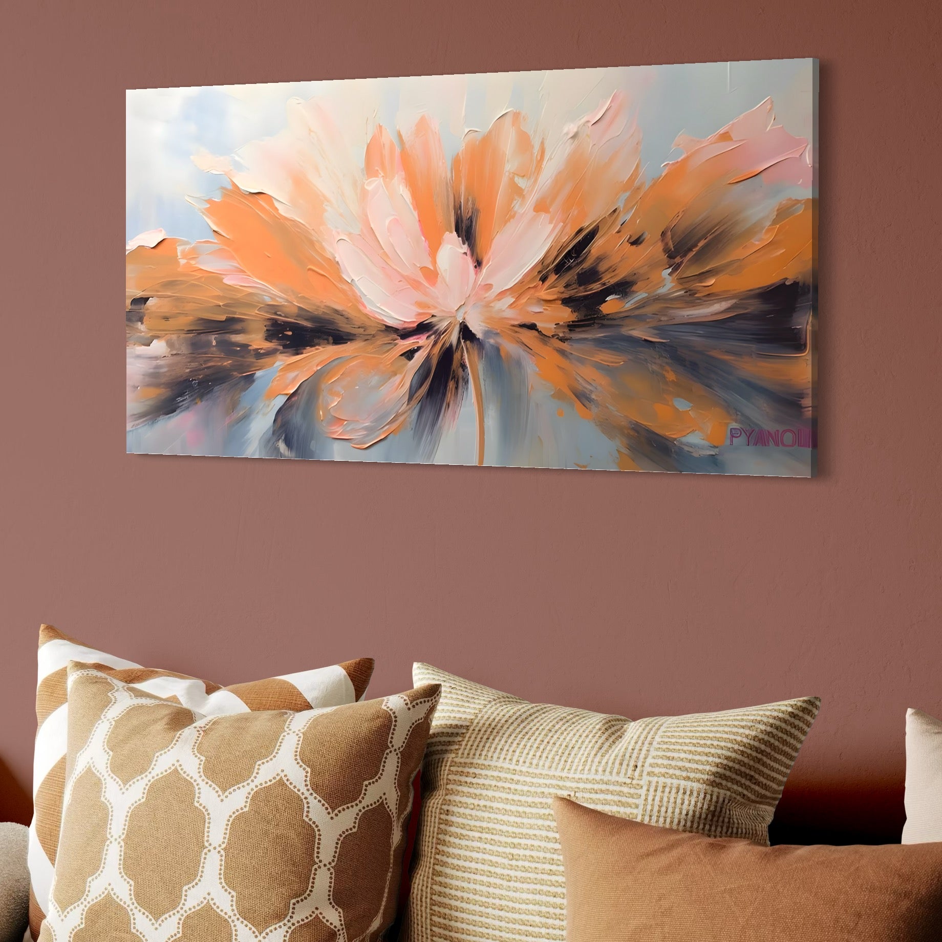 Tablou Canvas Premium, LuxCanva® A1395, Petale Cu Parfum, Dormitor, Floare, Pastel, Decorativ, Culori Vibrante