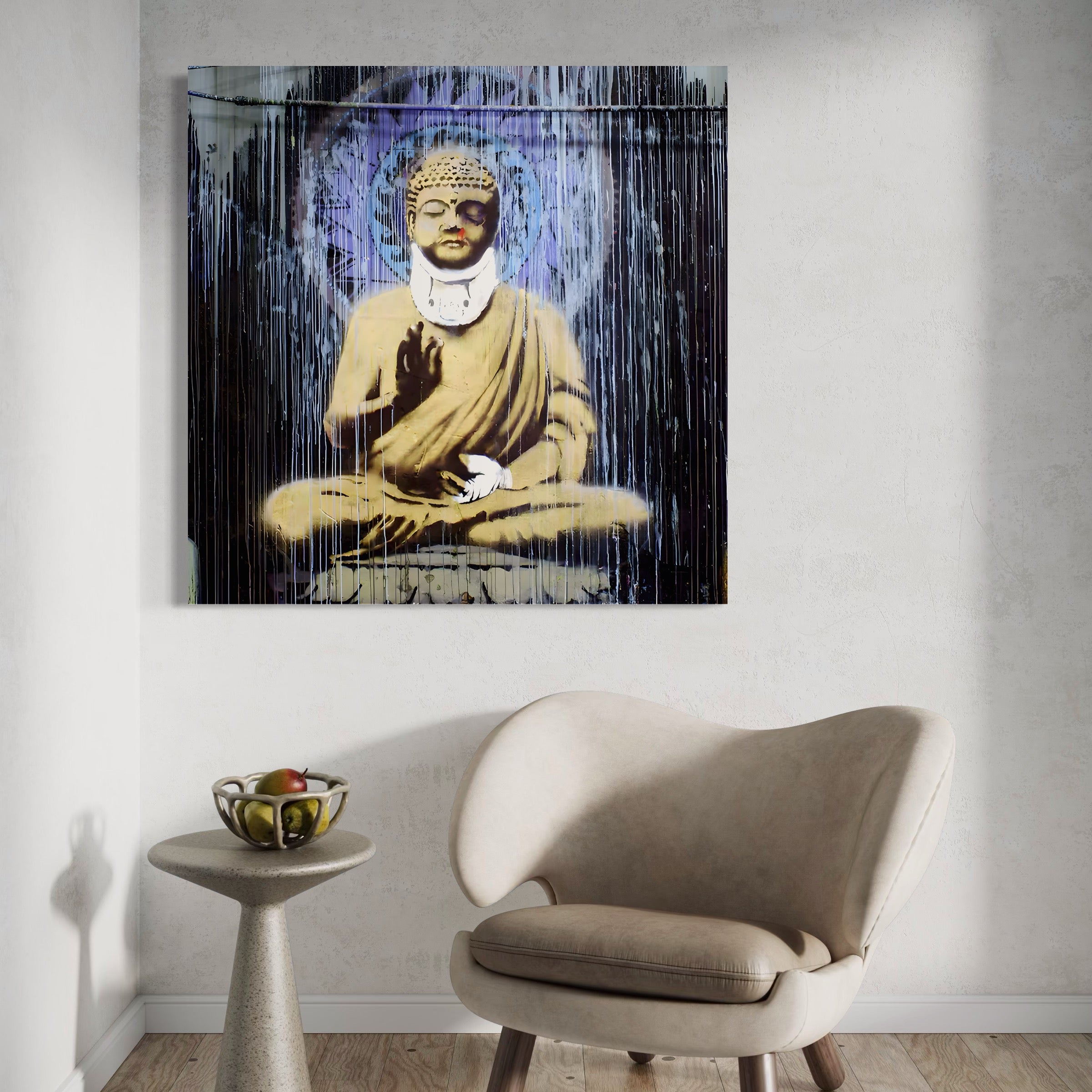 Tablou Canvas Premium LuxCanva® A1519, Zen ,  Room, Statuie, Amuleta, Zeu, Decorativ, Living, Culori Vibrante