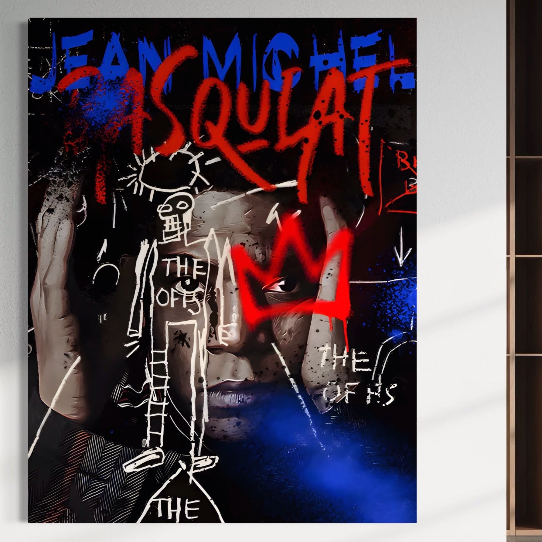 Tablou Canvas Premium LuxCanva® A1520, Michel Basquiat , Room, Artist Plastic, SAMO, Arta Stradala, Dormitor, Culori Vibrante