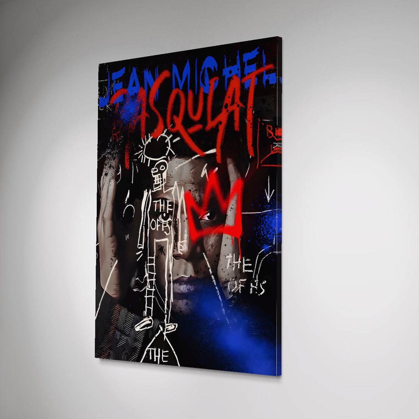 Tablou Canvas Premium LuxCanva® A1520, Michel Basquiat , Room, Artist Plastic, SAMO, Arta Stradala, Dormitor, Culori Vibrante