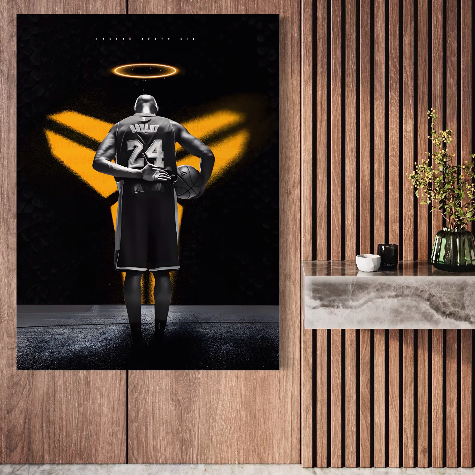 Tablou Canvas Premium LuxCanva® A1527, Kobe Bryant ,  Room, Sportiv, Baschetbalist, Vedeta, Club Sportiv, Culori Vibrante