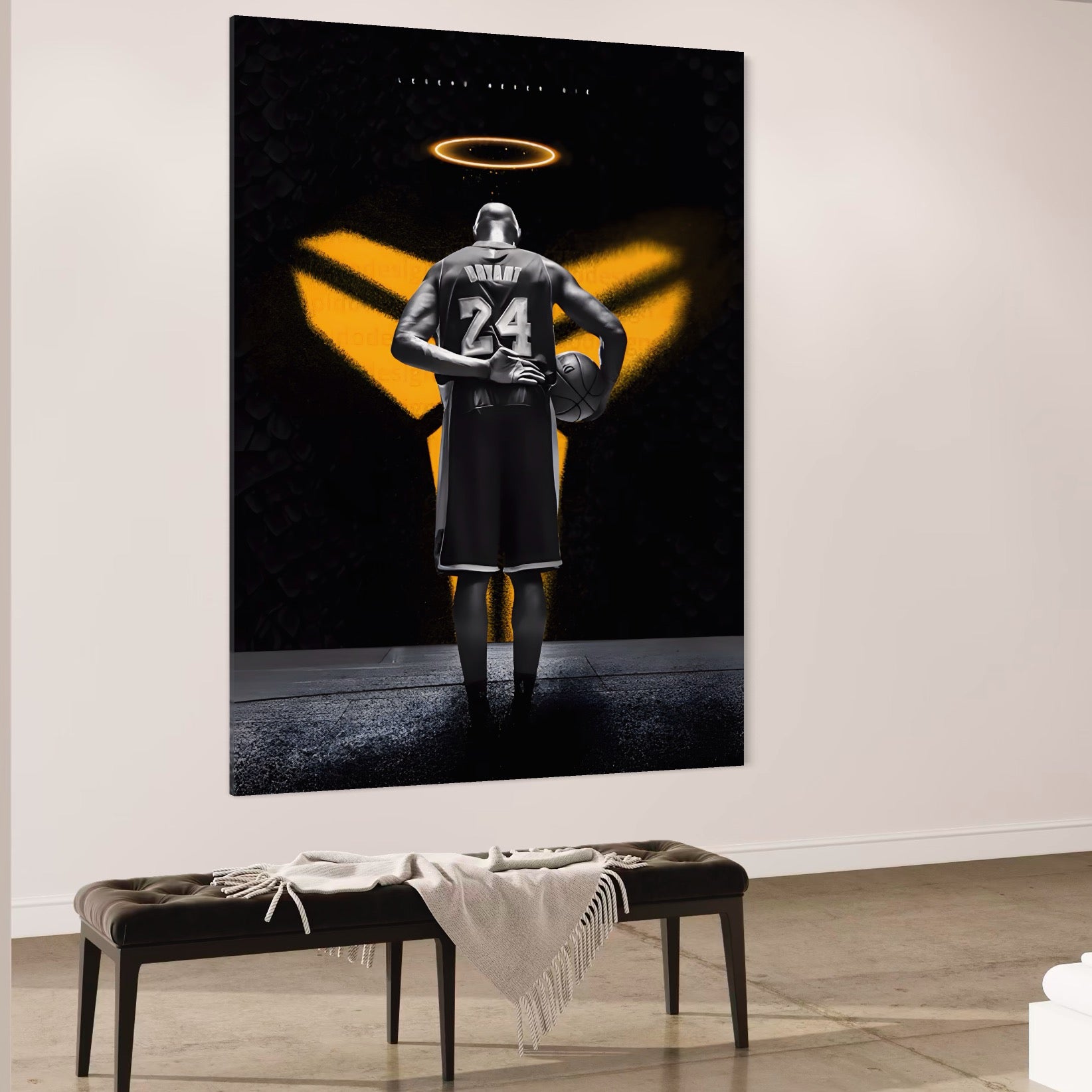 Tablou Canvas Premium LuxCanva® A1527, Kobe Bryant ,  Room, Sportiv, Baschetbalist, Vedeta, Club Sportiv, Culori Vibrante