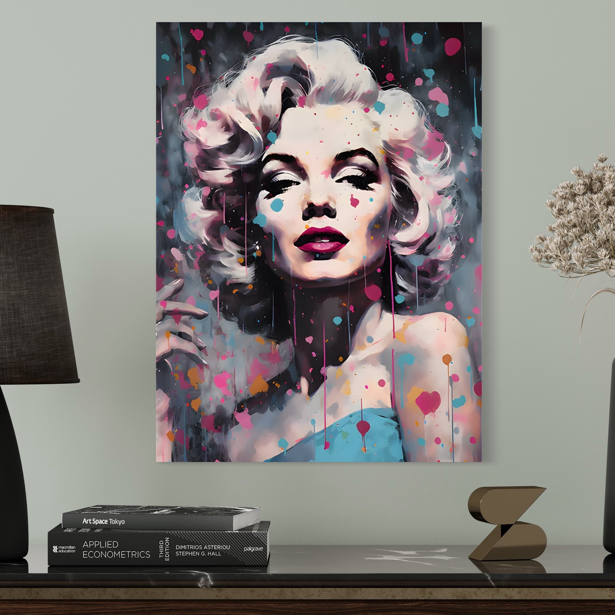 Tablou Canvas Premium, LuxCanva® C1159, Sexy Marilyn Monroe, Culori, Icon, Diva, Beautiful, Living Room, Relaxare, Culori Vibrante