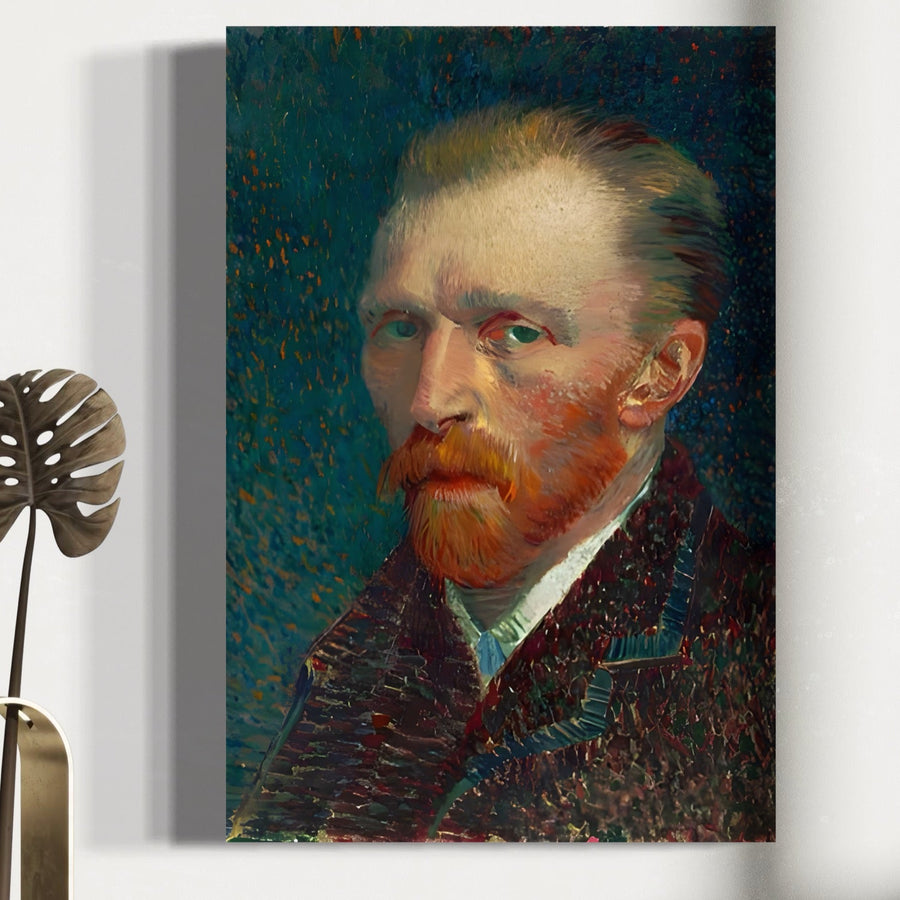 Tablou Canvas Premium LuxCanva® A1557, Autoportret de Vincent Van Gogh, are culori vibrante și calitate premium - perfect pentru a adăuga un stil artistic spațiului dvs. de locuit.