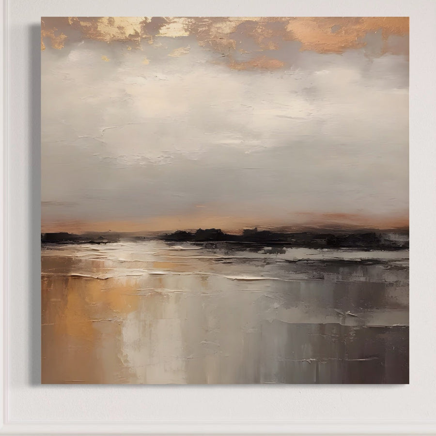 Adaugă o notă de calm oricărui spațiu cu Tablou Canvas Premium LuxCanva® A1582, Valuri Abstracte - un peisaj abstract cu culori vibrante care evocă valurile, plaja și nisipul. Artă decorativă perfectă pentru camera de zi sau dormitor. Brand: LuxCanva®.