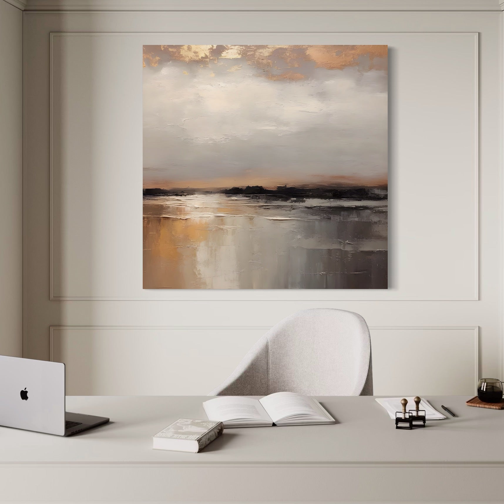 Tablou Canvas Premium LuxCanva® A1582, Valuri Abstracte , Dormitor, Plaja, Mare, Nisip, Decorativ, Living, Culori Vibrante