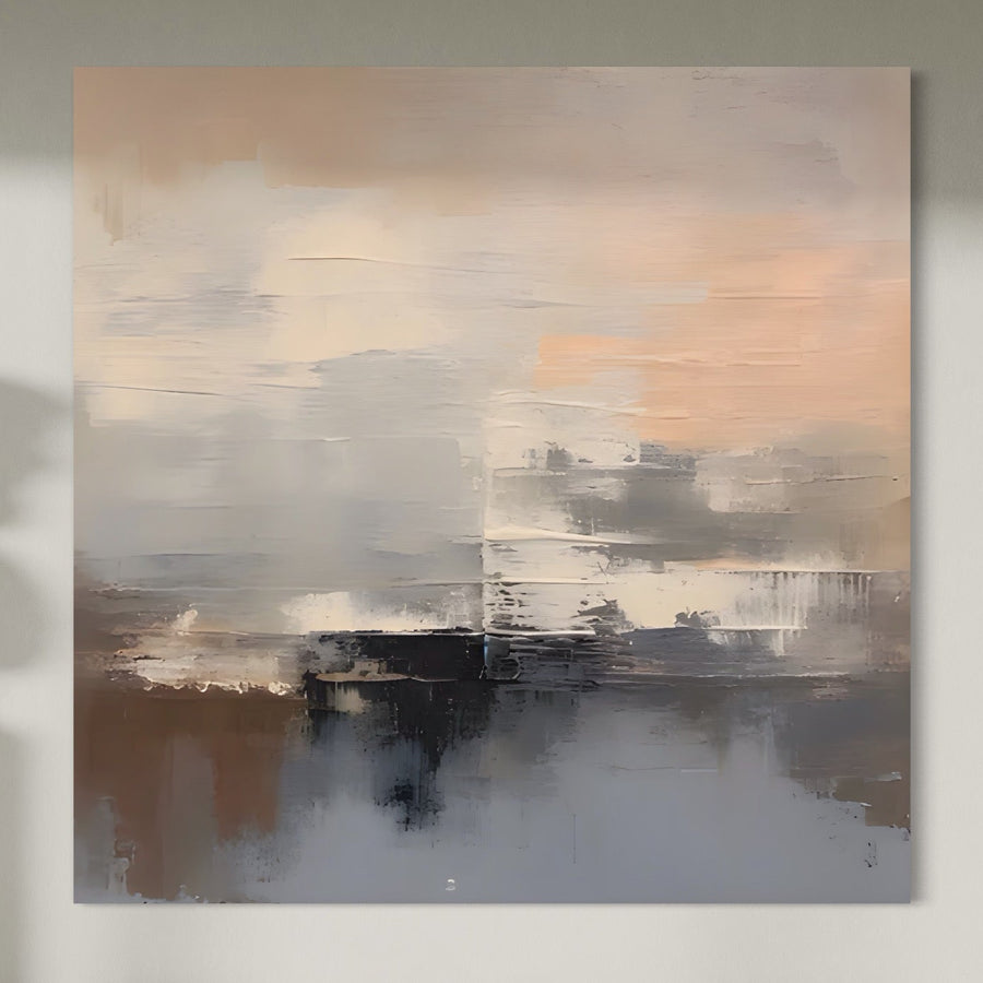 Tablou Canvas Premium LuxCanva® A1592-abstract decor in gri gradual, cu tonuri neutre si vibrante, ideal pentru living sau dormitor. O alegere elegantă și modernă pentru orice spațiu, de la brandul LuxCanva®.