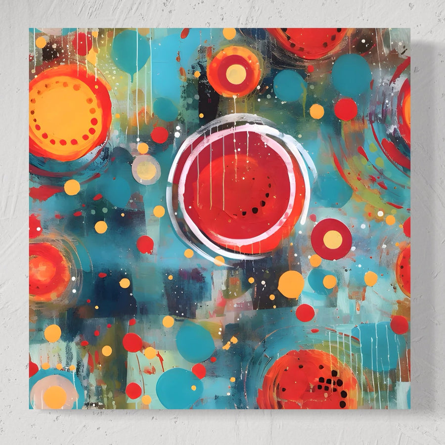 Tablou Canvas Premium LuxCanva® A1594, Abstract Watermelon, cu compoziție decorativă și culori vibrante-ideal pentru dormitor sau orice interior modern. Brand: LuxCanva®.