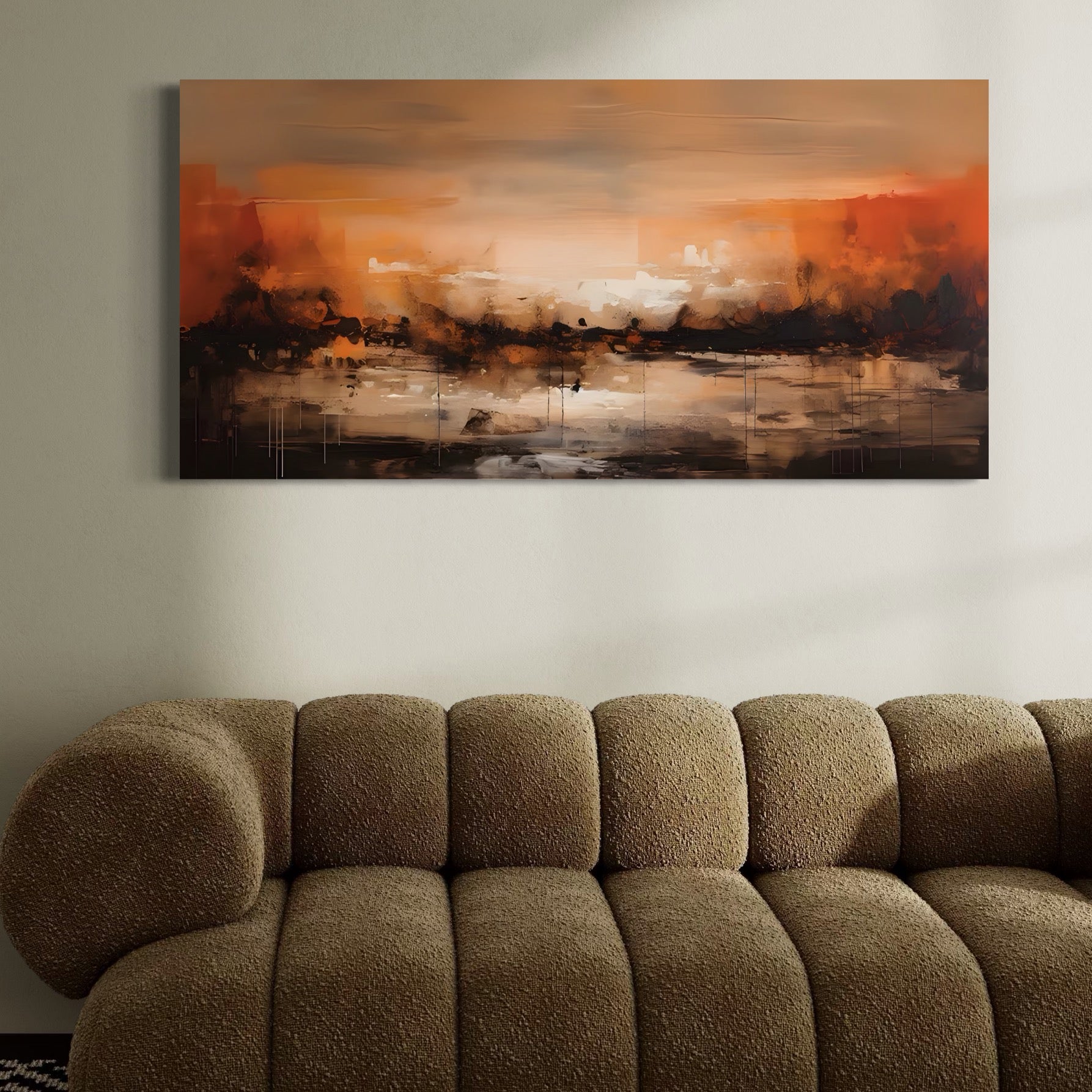 Tablou Canvas Premium LuxCanva® A1610, Lumina Si Intuneric , Room, Decorativ, Peisaj Abstract, Dormitor, Culori Vibrante