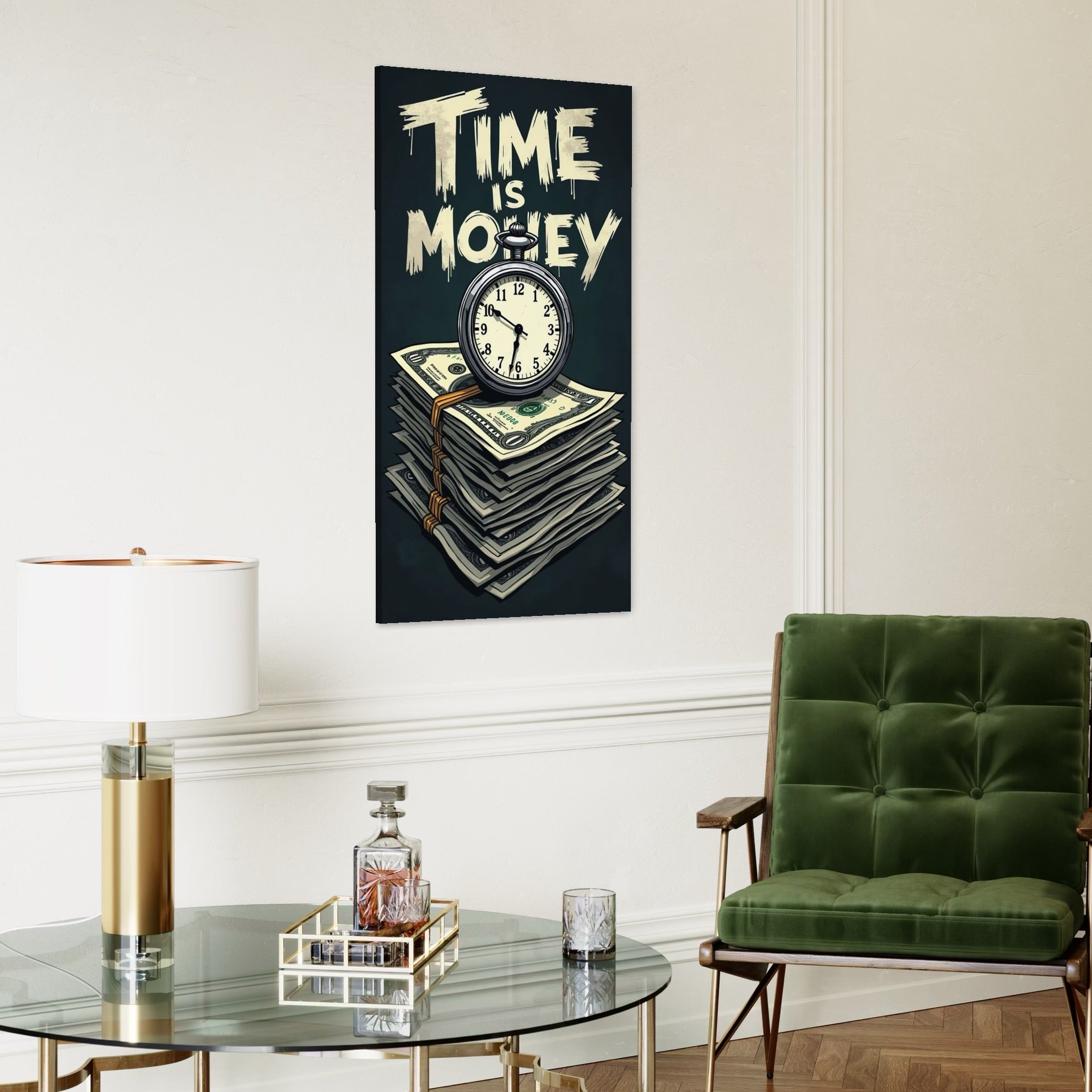 Tablou Canvas Premium, LuxCanva® Q1012, Ora Succesului, Timp, Ceas, Bani, Business, Disciplina, Motivatie, Performanta, Cariera, Birou, Dormitor