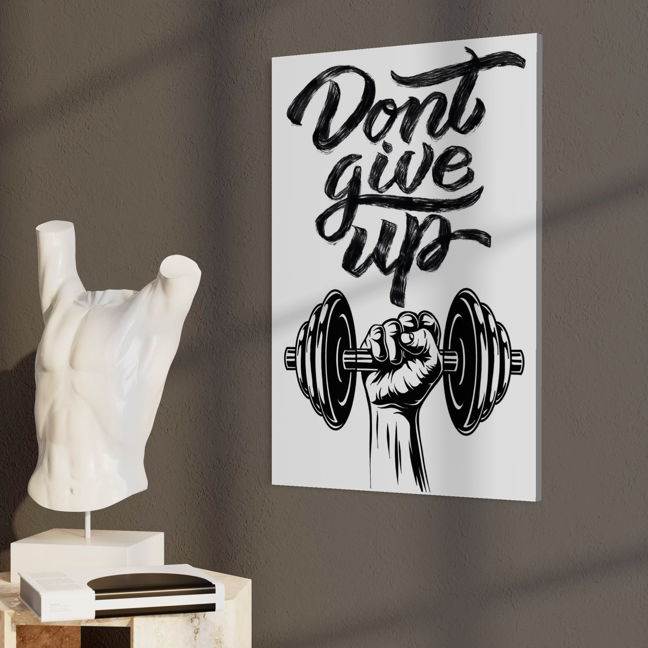 Tablou Canvas Premium, LuxCanva® Q1016, Vointa de Fier, Fitness, Gym, Sala, Disciplina, Forta, Performanta, Ambitie, Inspirational, Birou, Dormitor