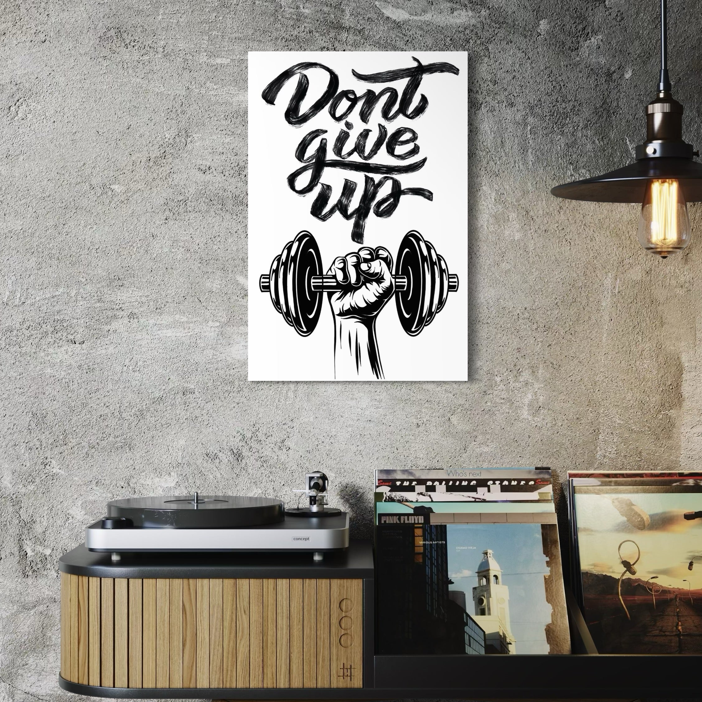 Tablou Canvas Premium, LuxCanva® Q1016, Vointa de Fier, Fitness, Gym, Sala, Disciplina, Forta, Performanta, Ambitie, Inspirational, Birou, Dormitor