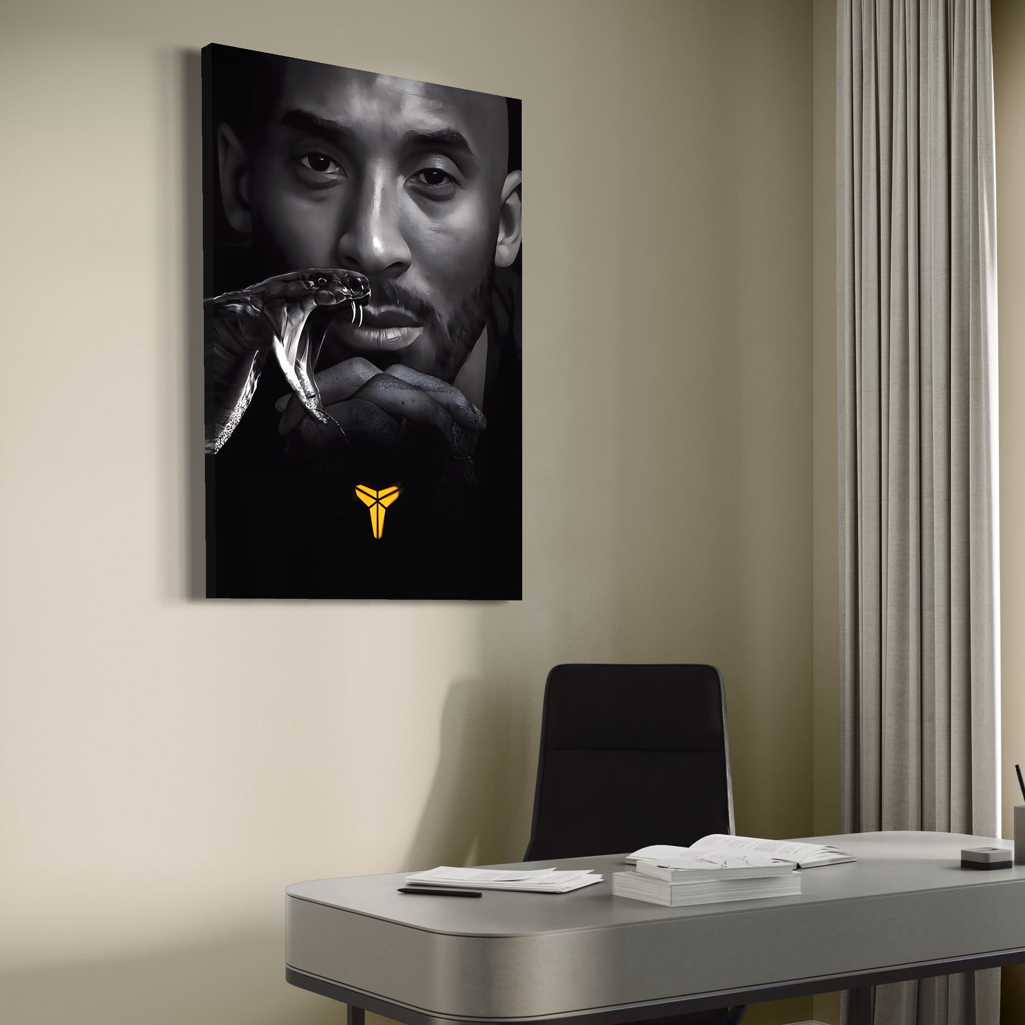 Tablou Canvas Premium LuxCanva® C1777, Kobe Under Armour , Icon, Sportiv, Brand, Game Room, Culori Vibrante