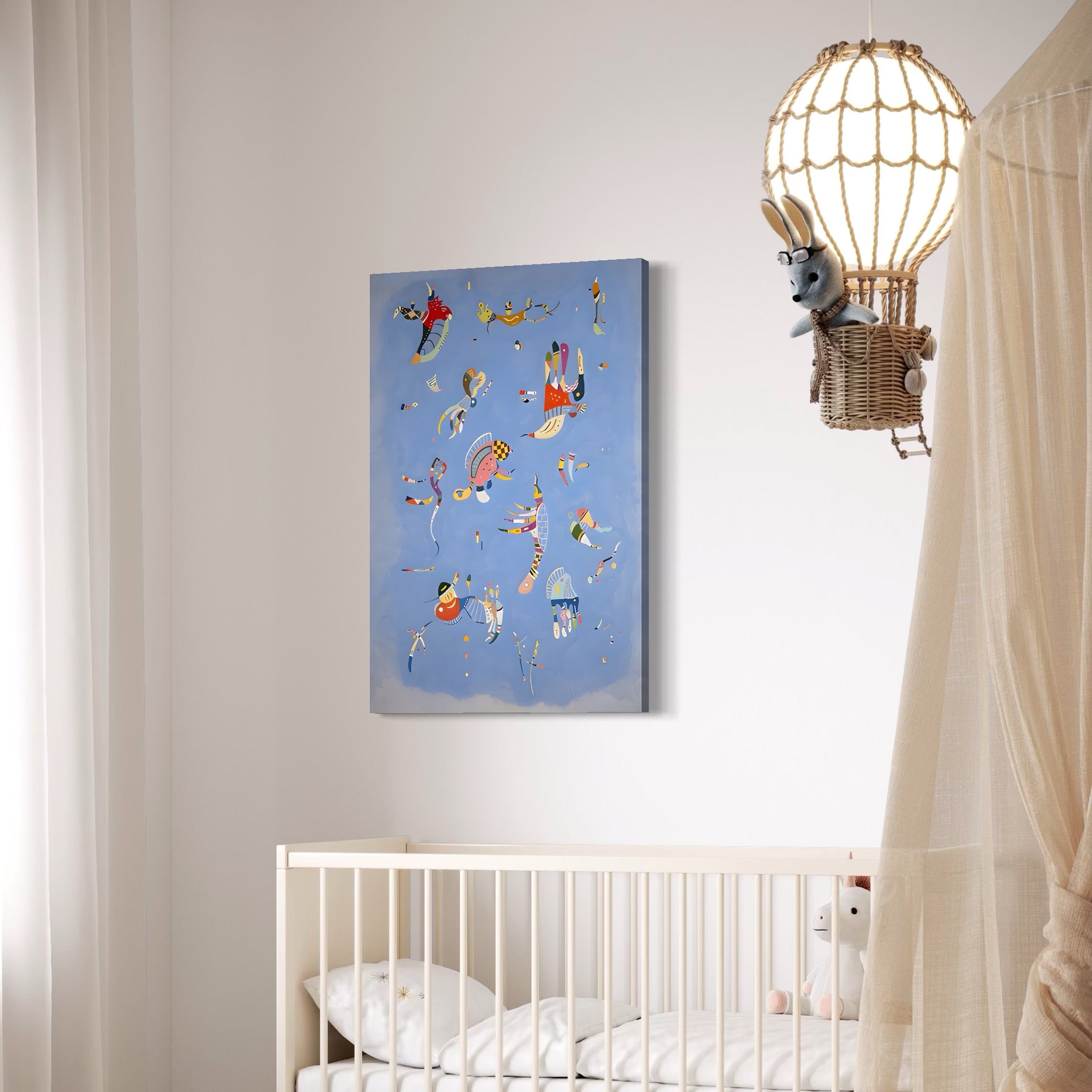 Tablou Canvas Premium LuxCanva® C1779, Jucarii Zburatoare , Jucarii, Animatie, Relaxare, Kids Room, Culori Vibrante