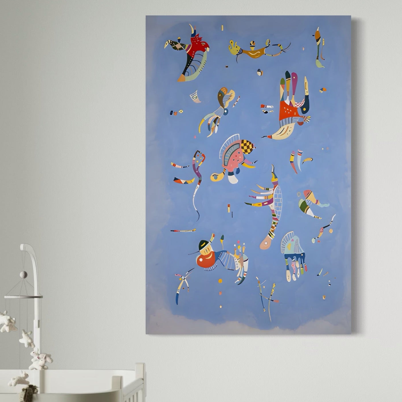 Tablou Canvas Premium LuxCanva® C1779, Jucarii Zburatoare , Jucarii, Animatie, Relaxare, Kids Room, Culori Vibrante