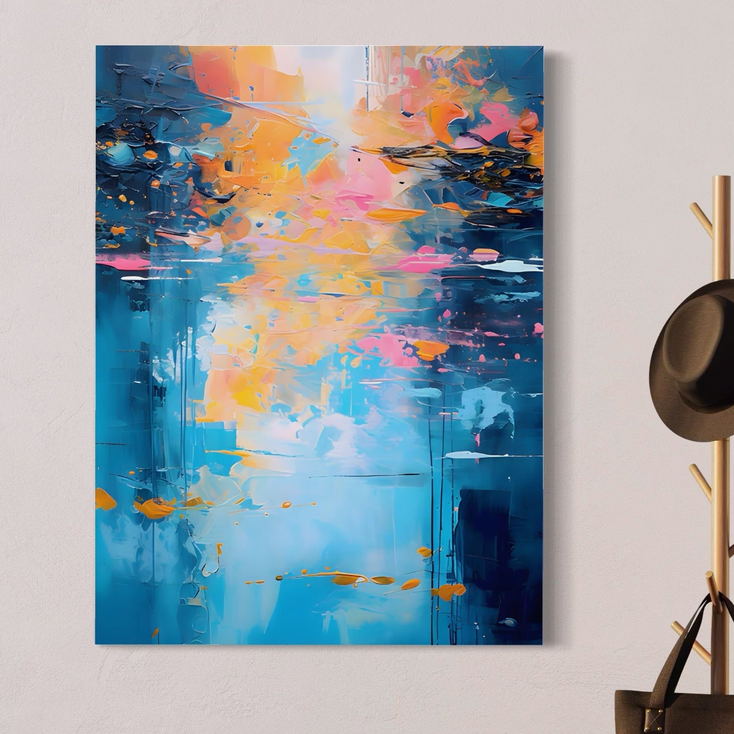 Tablou Canvas Premium LuxCanva® C1181, Pictura Colorata , Culori, Abstract, Relaxare, Living Room, Culori Vibrante