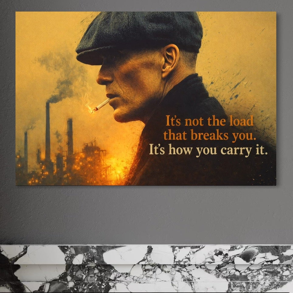 Tablou Canvas Premium, LuxCanva® Q1032, Calm sub Presiune, Determinare, Urban, Mesaj, Motivational, Forta, Ganduri, Caracter, Birou, Dormitor