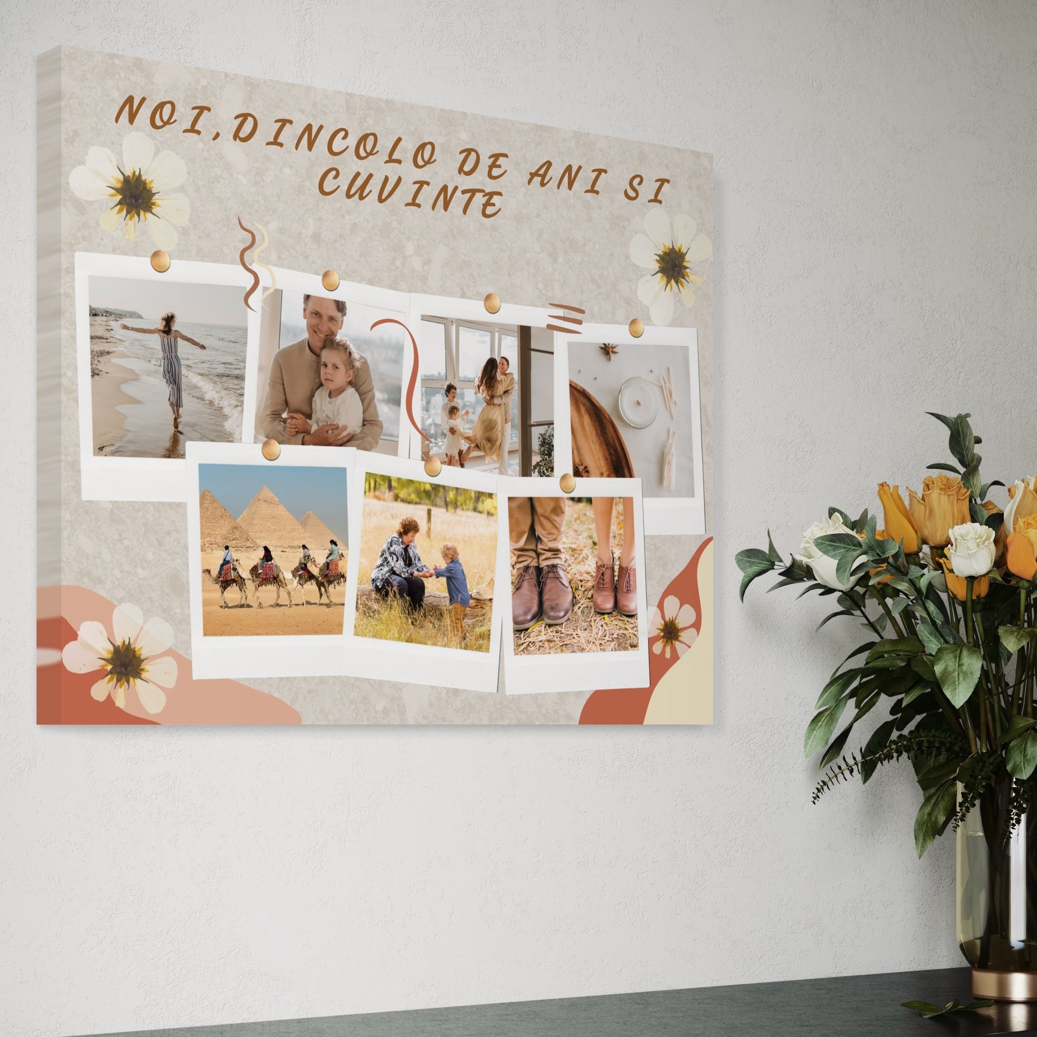 Tablou Canvas Personalizat cu 7 Poze Pentru Familie 