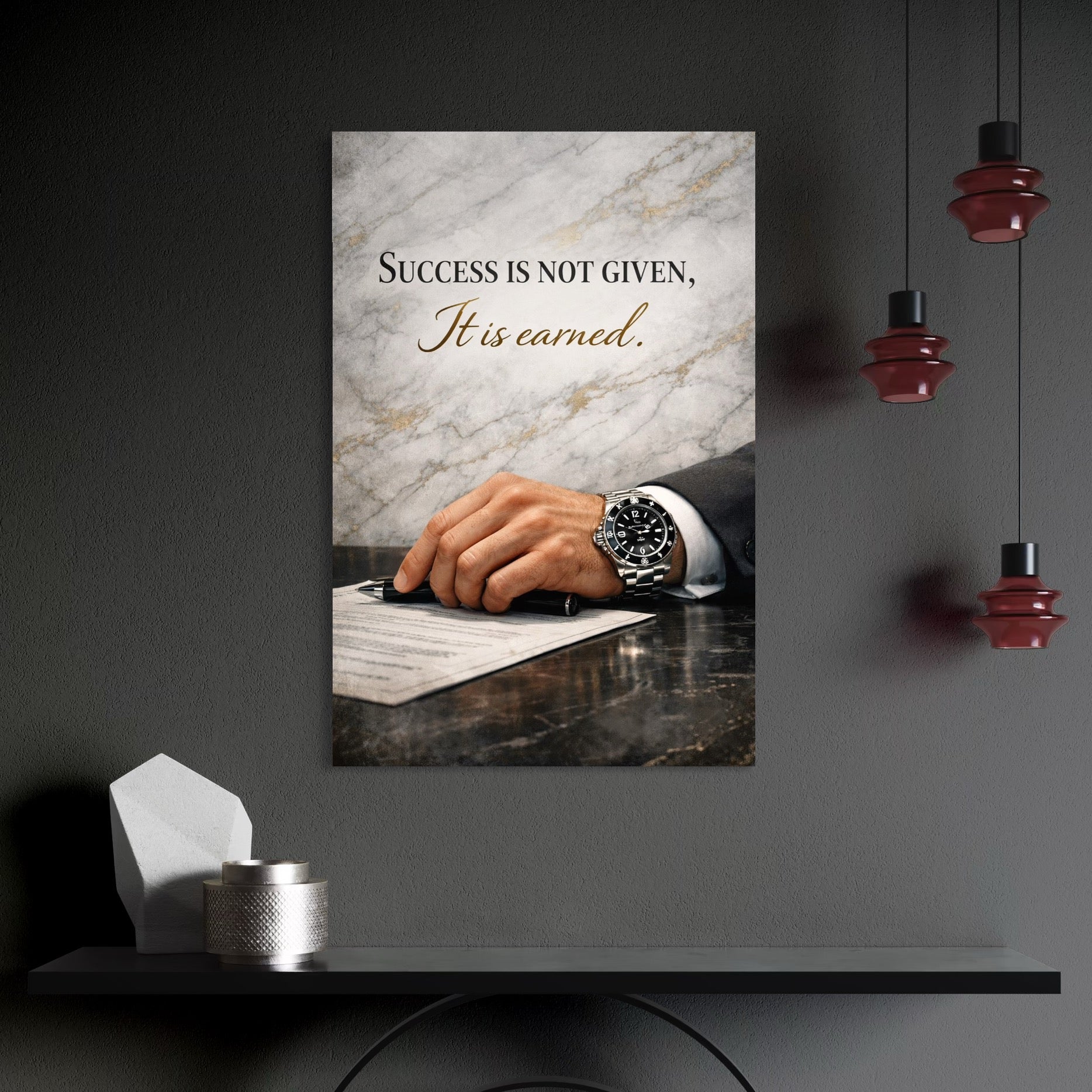 Tablou Canvas Premium, LuxCanva® Q1046, Pretul Succesului, Barbatesc, Lider, Business, Eleganta, Succes, Afaceri, Munca, Motivatie, Birou, Dormitor