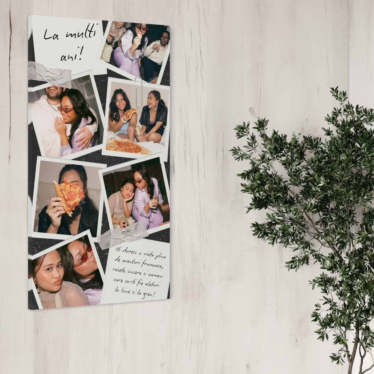 Tablou Canvas Personalizat cu 6 Poze Pentru Aniversari 