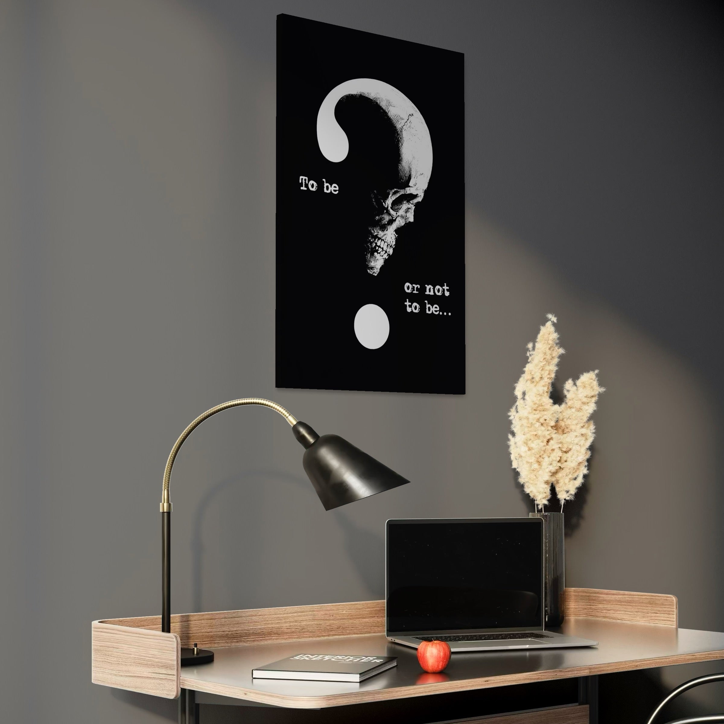 Leinwand Premium Canvas Wandkunst, LuxCanva® Q1048, Dilemma der Existenz, Philosophie, Zweifel, Geheimnis, Schicksal, dramatisch, Meditation, dunkel, Büro, Schlafzimmer