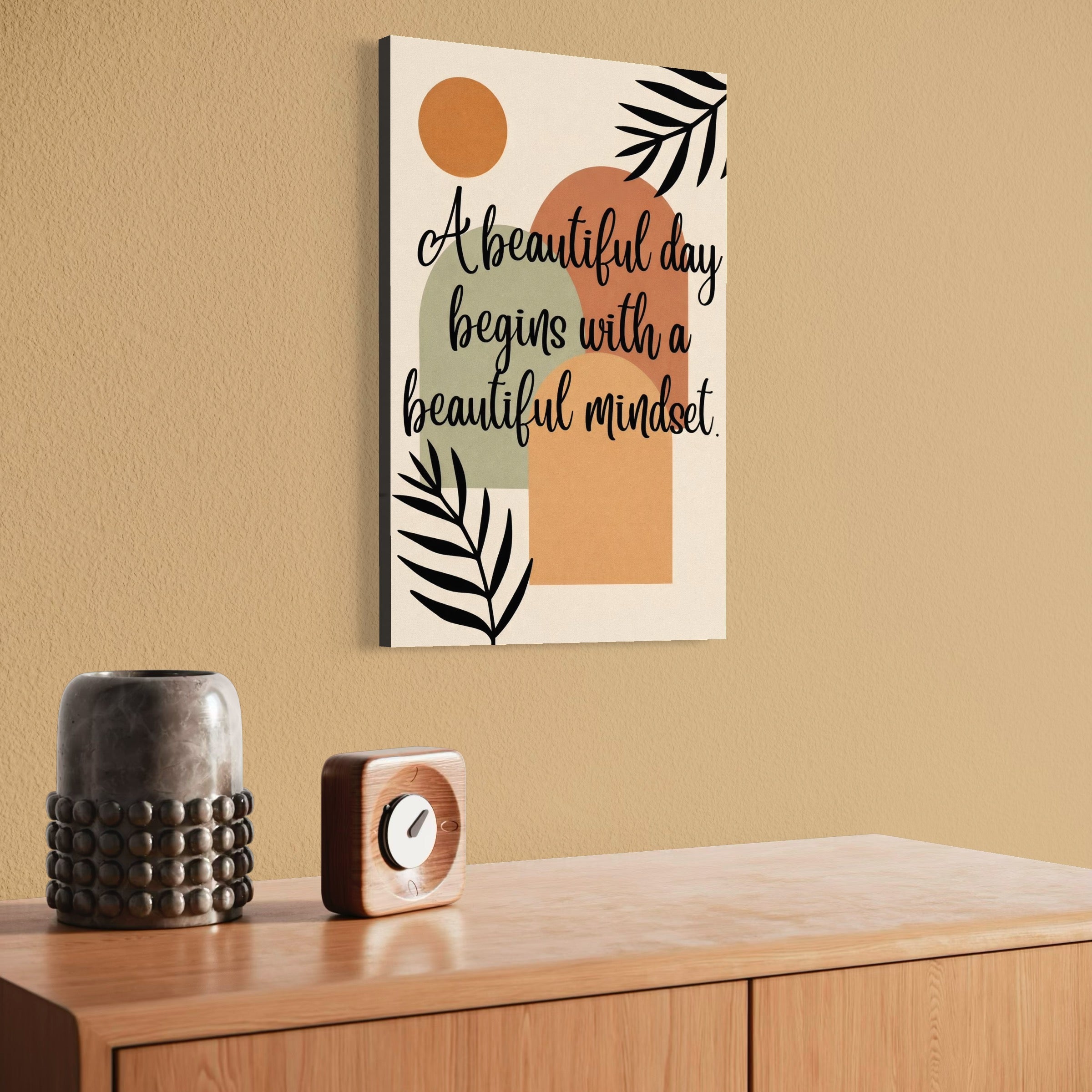 Leinwand Wandkunst Premium, LuxCanva® Q1049, Harmonie des Geistes, Optimismus, Gleichgewicht, Zen, Energie, Energie, Botschaft, motivierend, natürlich, heiter, natürlich, Büro, Schlafzimmer