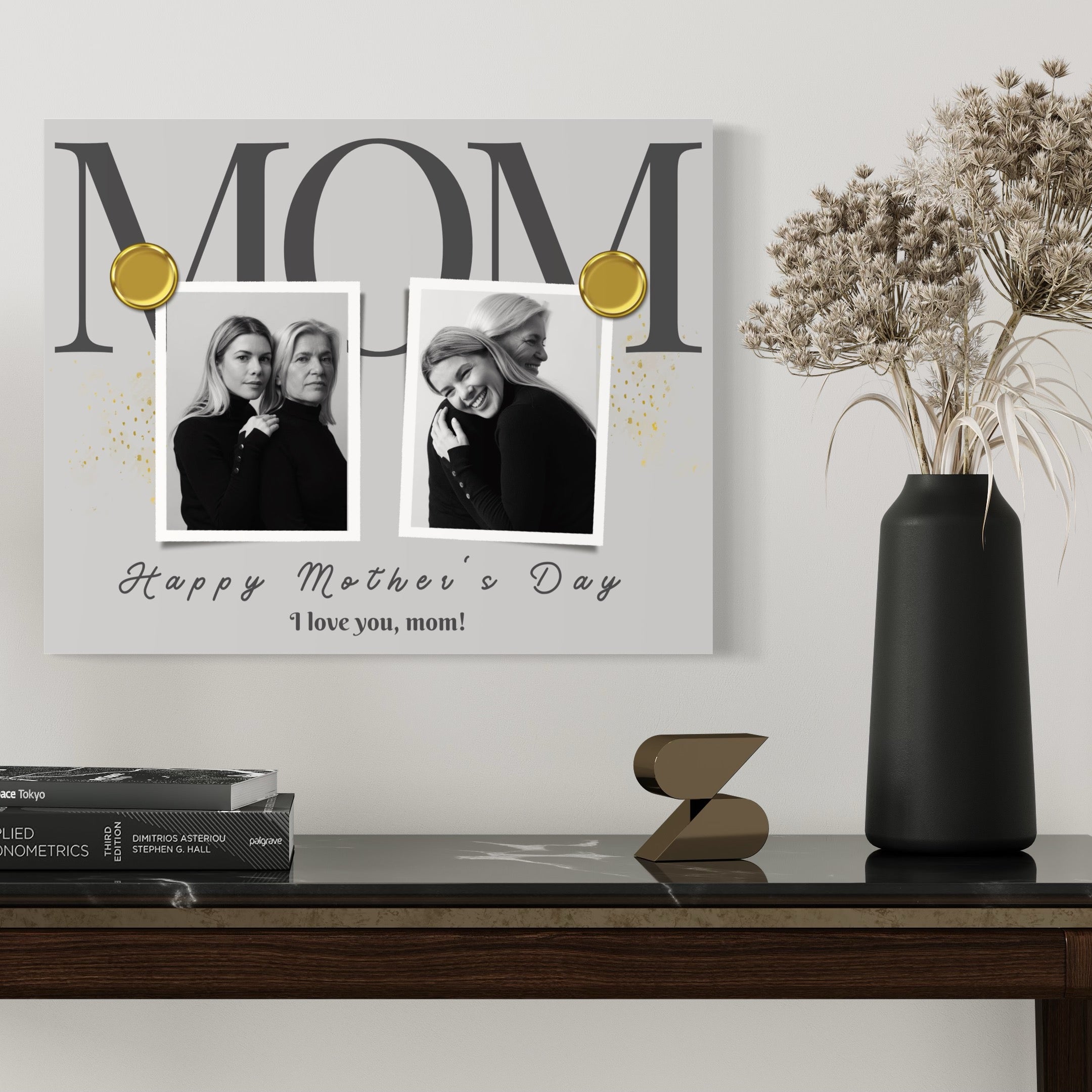 Tablou Canvas Personalizat cu 2 Poze Pentru Mama 