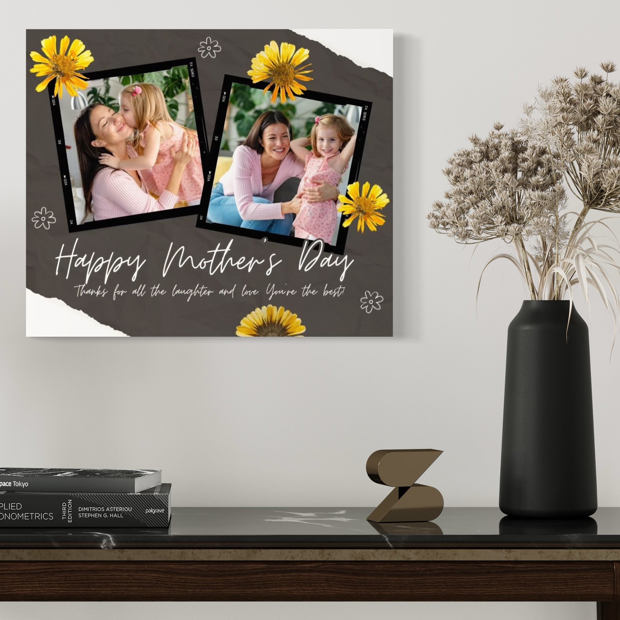 Tablou Canvas Personalizat cu 2 Poze Pentru Mama 