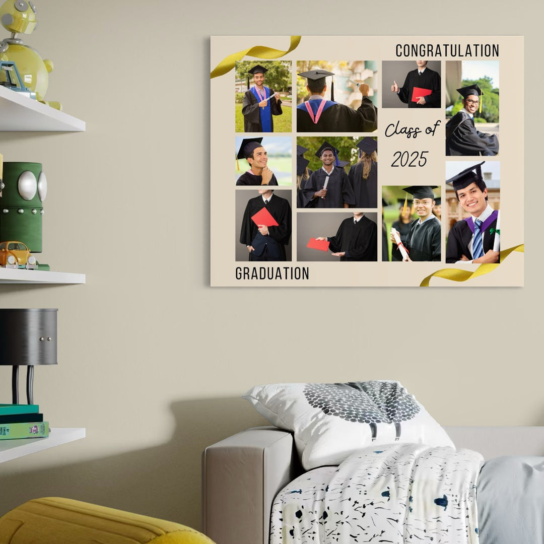 Personalisierte Leinwand Leinwandbilder mit 10 Abschlussbildern "Graduation", PS186