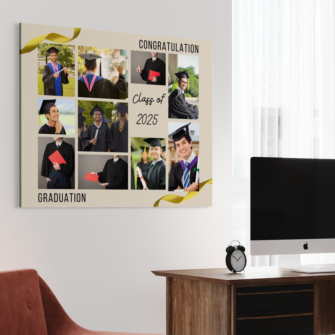 Personalisierte Leinwand Leinwandbilder mit 10 Abschlussbildern "Graduation", PS186