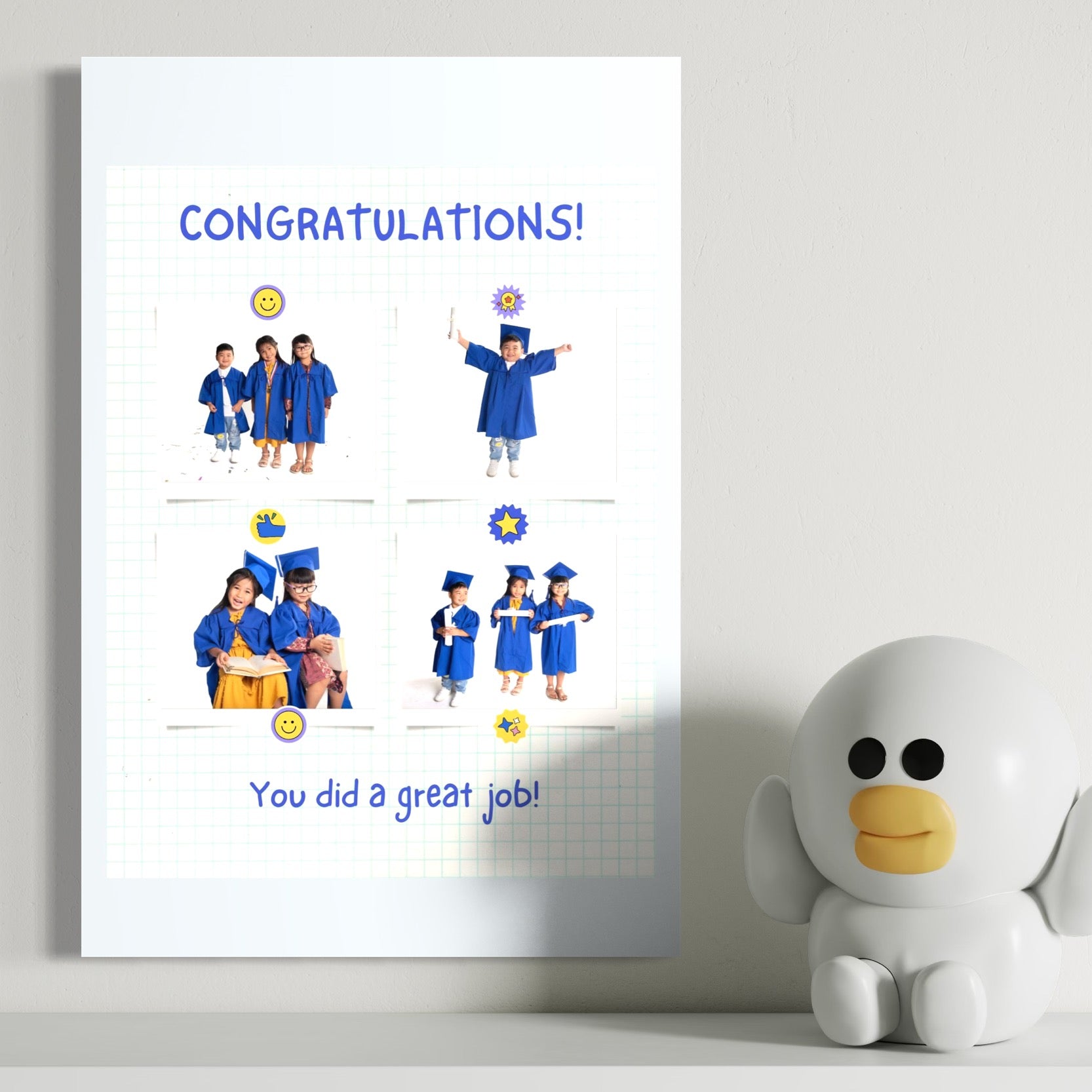 Tablou Canvas Personalizat cu 4 Poze Pentru Absolvire 