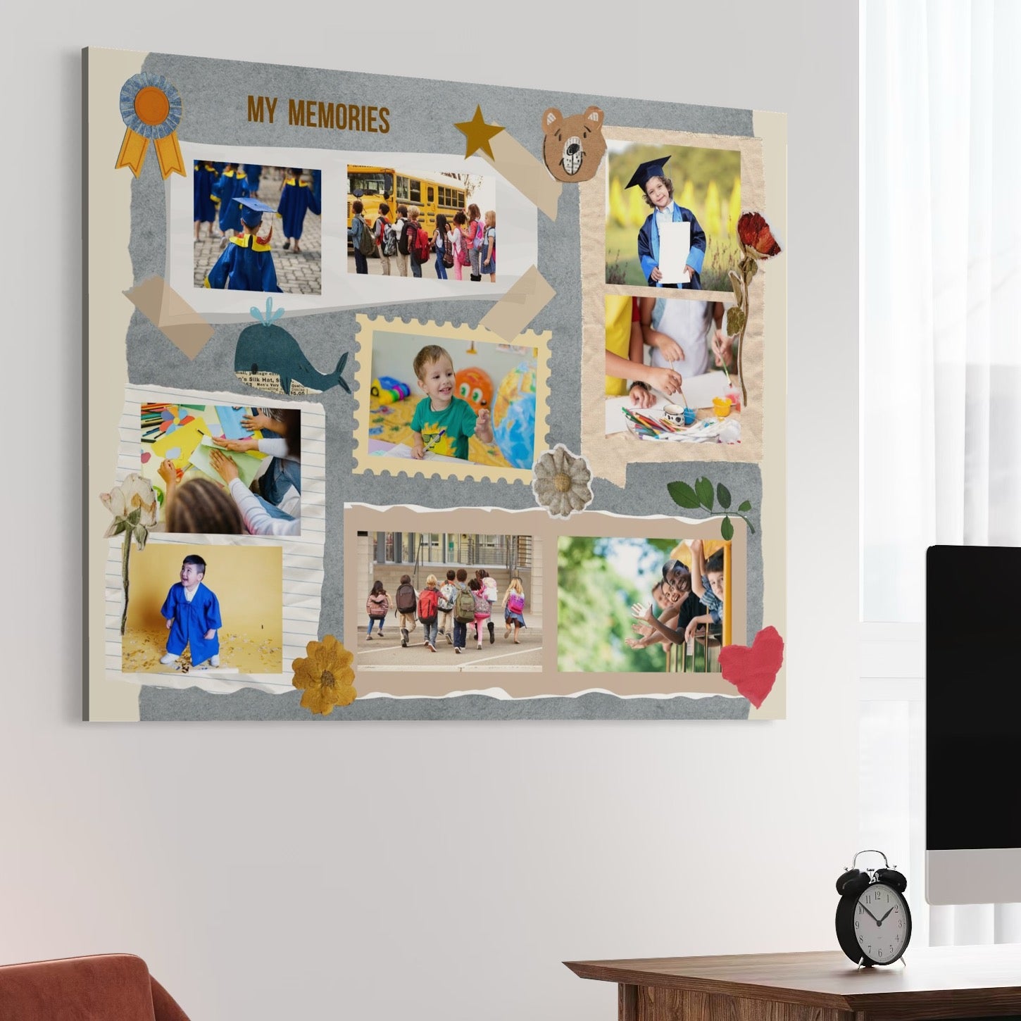 Tablou Canvas Personalizat cu 9 Poze Pentru Absolvire 