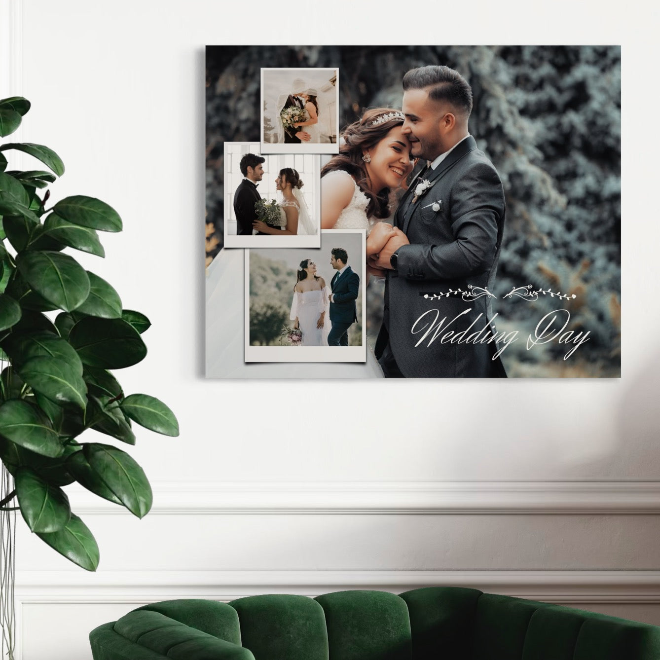 Tablou Canvas Personalizat cu 4 Poze Pentru Nunta 