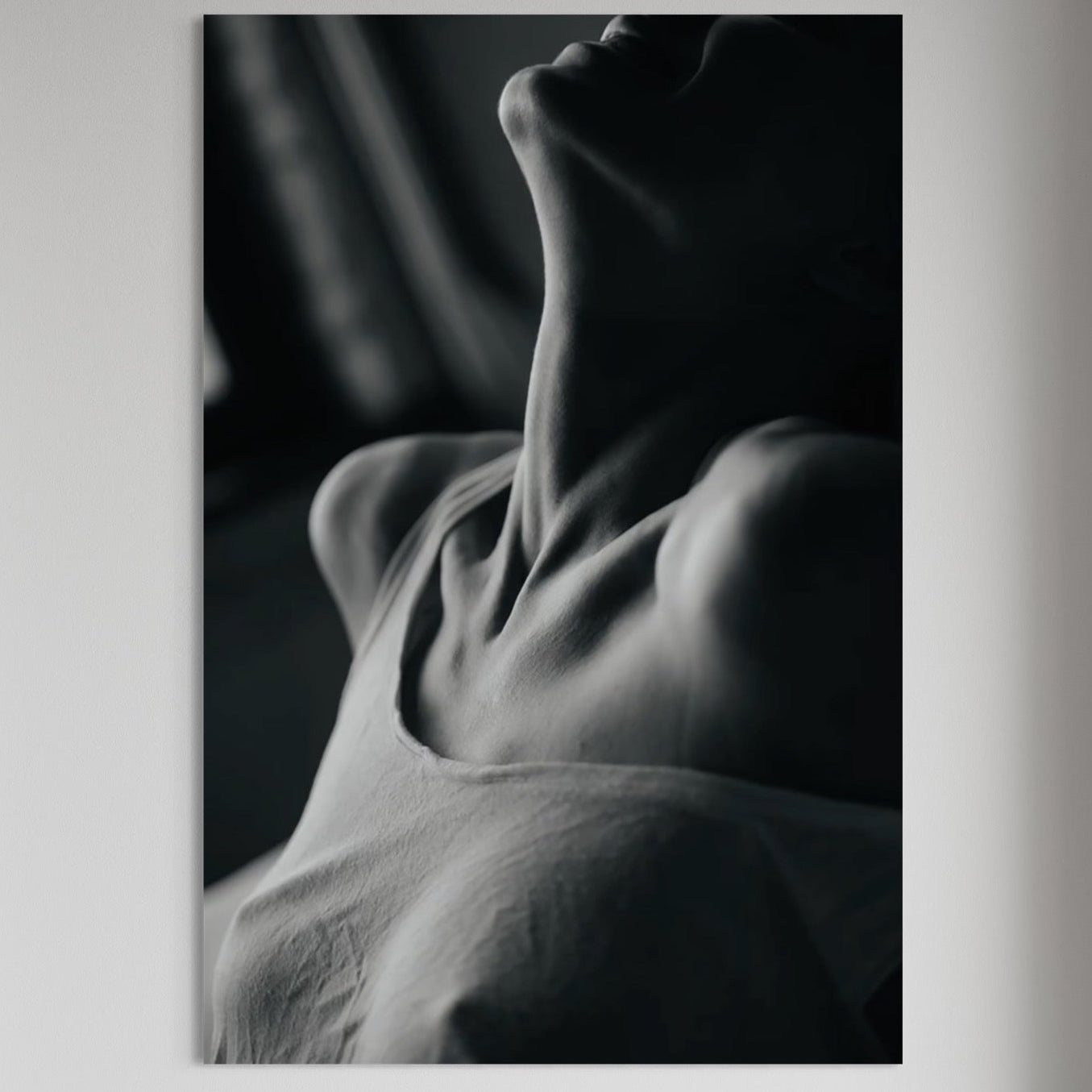 Tablou Canvas Premium, LuxCanva® P1013, Între Relaxare și Ardere, Sexy, Divin, Frumusete, Respiratie, Suspin, Dimineata, Cuplu, Asteptare, Dorinta, Fotografie, Living, Dormitor