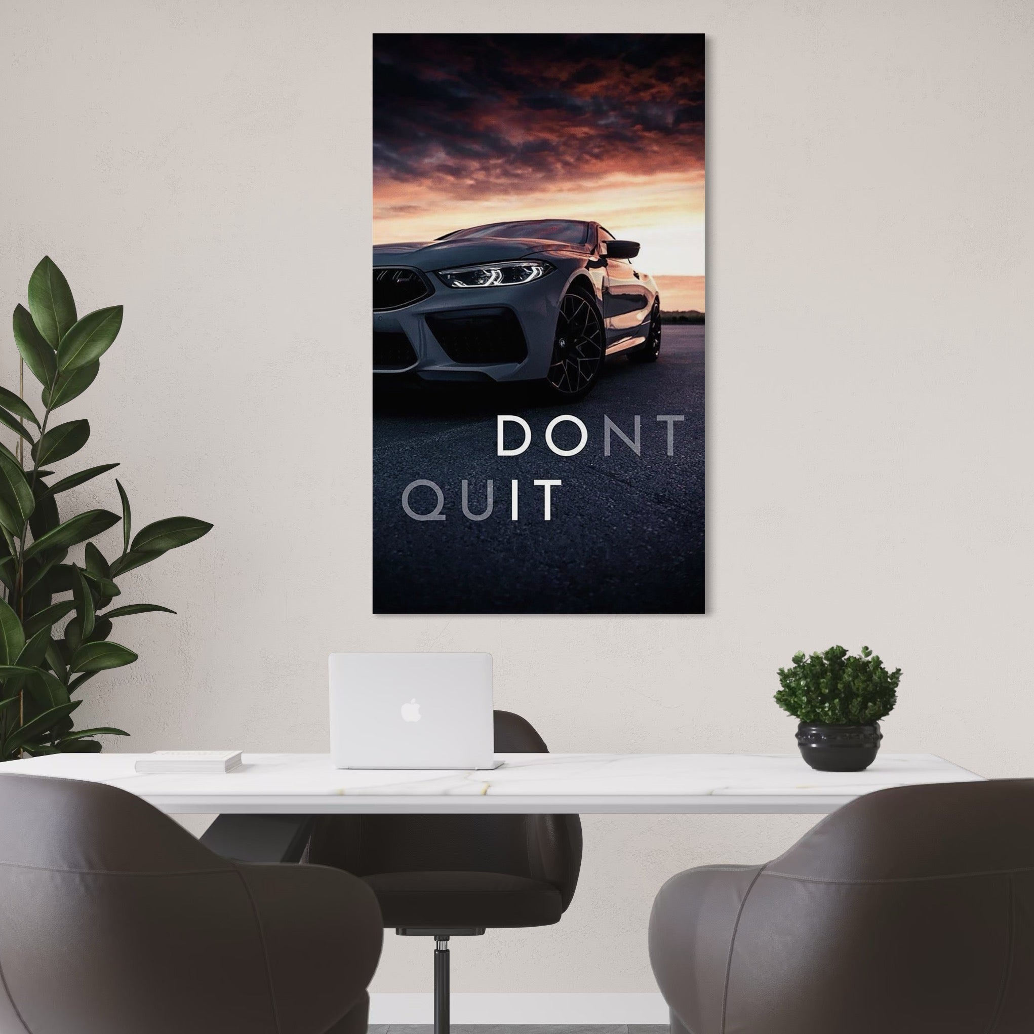 Tablou Canvas Premium, LuxCanva® Q1005, Puterea de a Continua, Determinare, Ambitie, Succes, Disciplina, Focus, Vointa, Masina, Sport, Drum, Asfalt, Faruri, Viteza, Directie, Birou, Dormitor