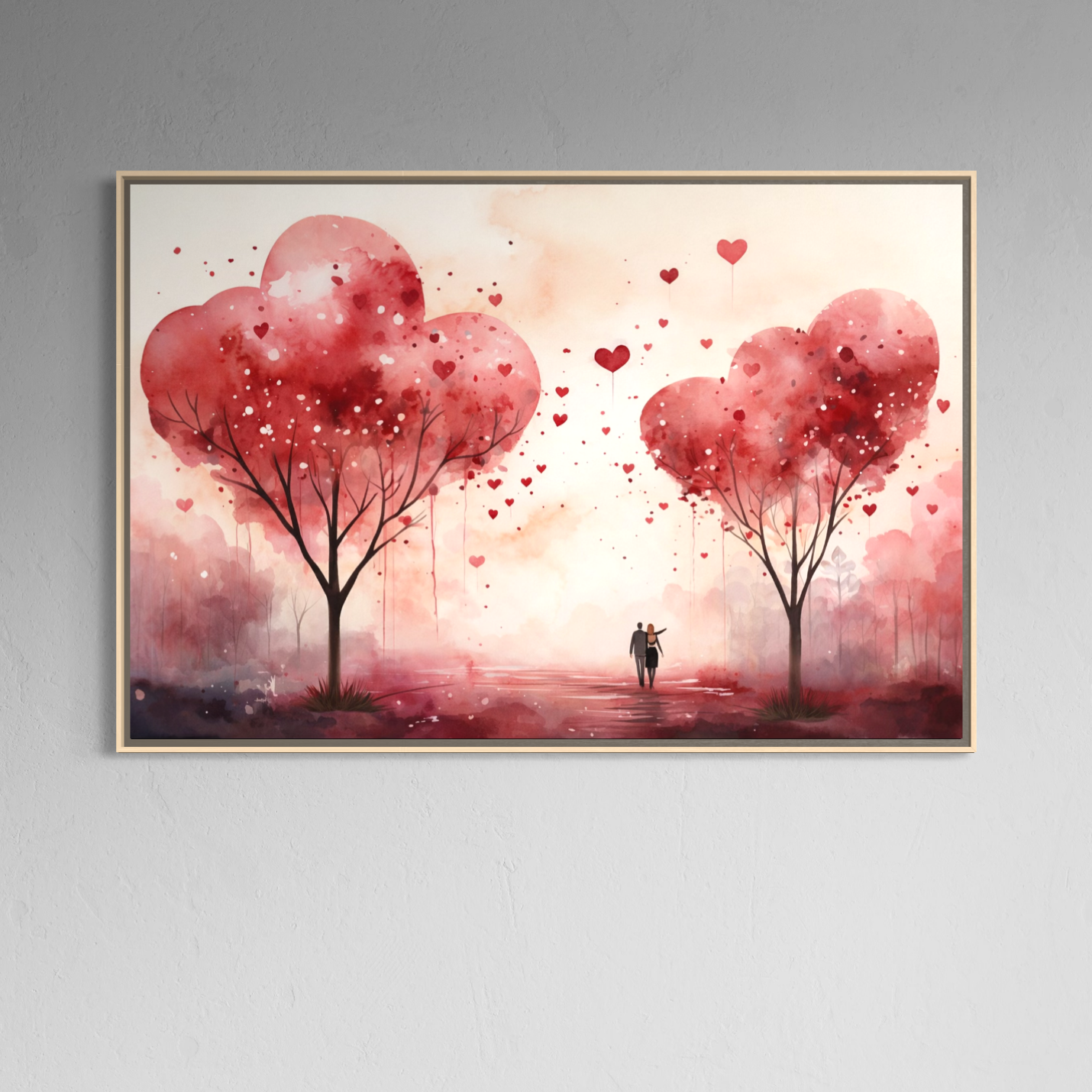 Tablou Canvas Premium, LuxCanva® E1078, Calea Spre Noi, Dragoste, Plimbare, Indragostiti, Parc, Vacanta, Discutie, Declaratii, El, Ea, Cuplu, Fericire, Emotie, Bucurie, Living, Dormitor