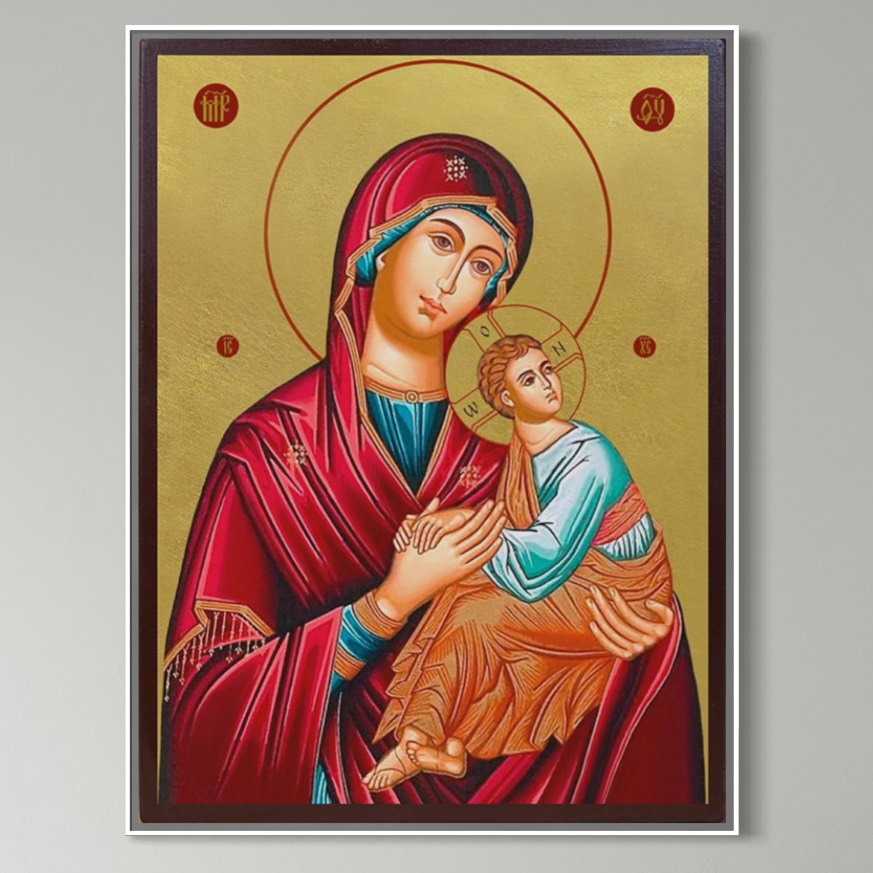 Tablou Canvas Premium, LuxCanva® H1081, Icoana Ortodoxa Facatoare de Minuni , Icoana, Vindecare, Speranta, Smerenie, Mangaiere, Ortodoxie, Matern, Living, Dormitor