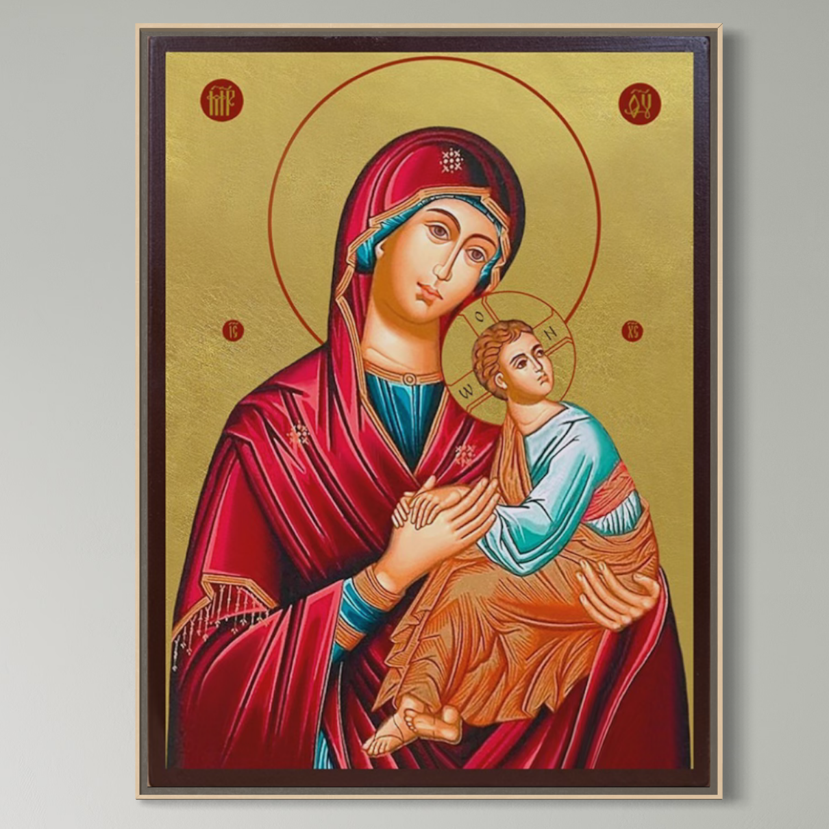 Tablou Canvas Premium, LuxCanva® H1081, Icoana Ortodoxa Facatoare de Minuni , Icoana, Vindecare, Speranta, Smerenie, Mangaiere, Ortodoxie, Matern, Living, Dormitor
