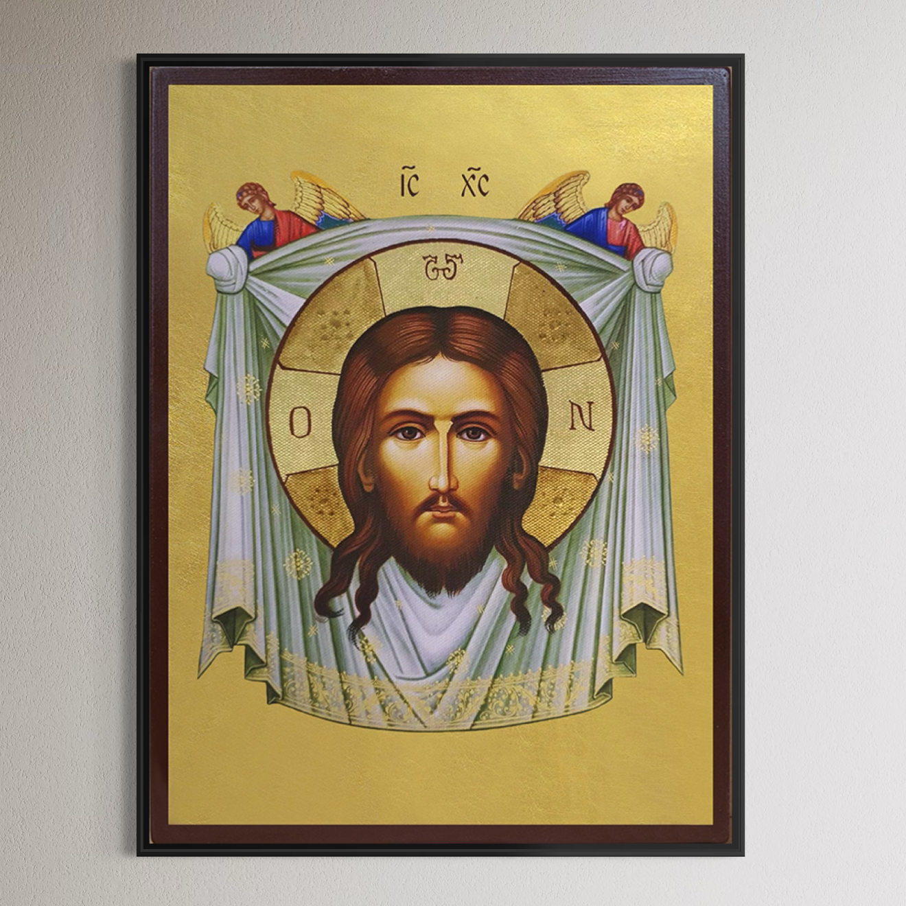 Tablou Canvas Premium, LuxCanva® H1096, Fata Milostivirii Divine, Icoana, Mantuitor, Binecuvantare, Casa, Pace, Sufletesc, Marama, Chip, Sfant, Adevar, Credinta, Vesnic, Living, Dormitor