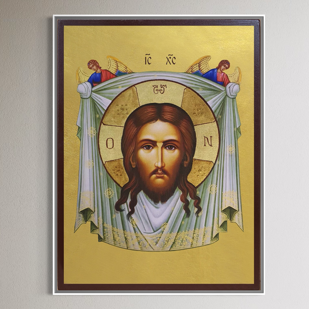 Tablou Canvas Premium, LuxCanva® H1096, Fata Milostivirii Divine, Icoana, Mantuitor, Binecuvantare, Casa, Pace, Sufletesc, Marama, Chip, Sfant, Adevar, Credinta, Vesnic, Living, Dormitor