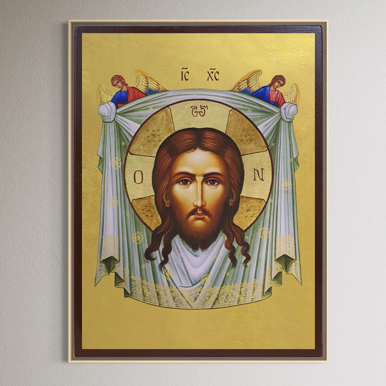 Tablou Canvas Premium, LuxCanva® H1096, Fata Milostivirii Divine, Icoana, Mantuitor, Binecuvantare, Casa, Pace, Sufletesc, Marama, Chip, Sfant, Adevar, Credinta, Vesnic, Living, Dormitor