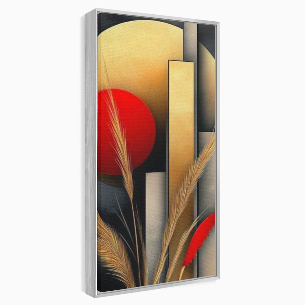 Leinwand Premium Canvas Wandkunst, LuxCanva® J1007, Herbstsonnenuntergang, Ernte, Gold, Herbst, Essenzen, Botanisch, Gewürz, Harmonie, Anmut, Anmutig, Kreise, Natur, Anspruchsvoll, Wohnen, Schlafzimmer