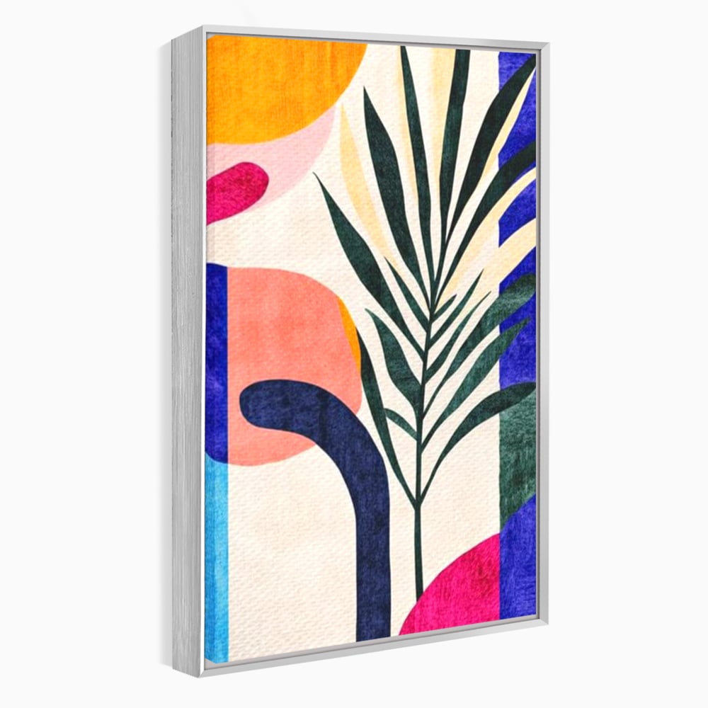 Tablou Canvas Premium, LuxCanva® J1008, Tropice Abstracte, Frunze, Culori, Caldura, Exotic, Palmier, Decorativ, Vesela, Plante, Atmosfera, Living, Dormitor