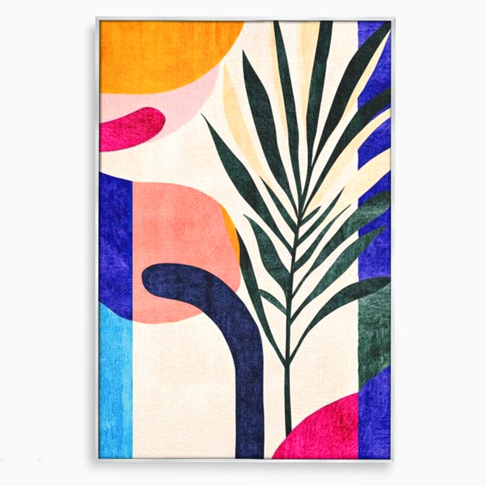 Tablou Canvas Premium, LuxCanva® J1008, Tropice Abstracte, Frunze, Culori, Caldura, Exotic, Palmier, Decorativ, Vesela, Plante, Atmosfera, Living, Dormitor