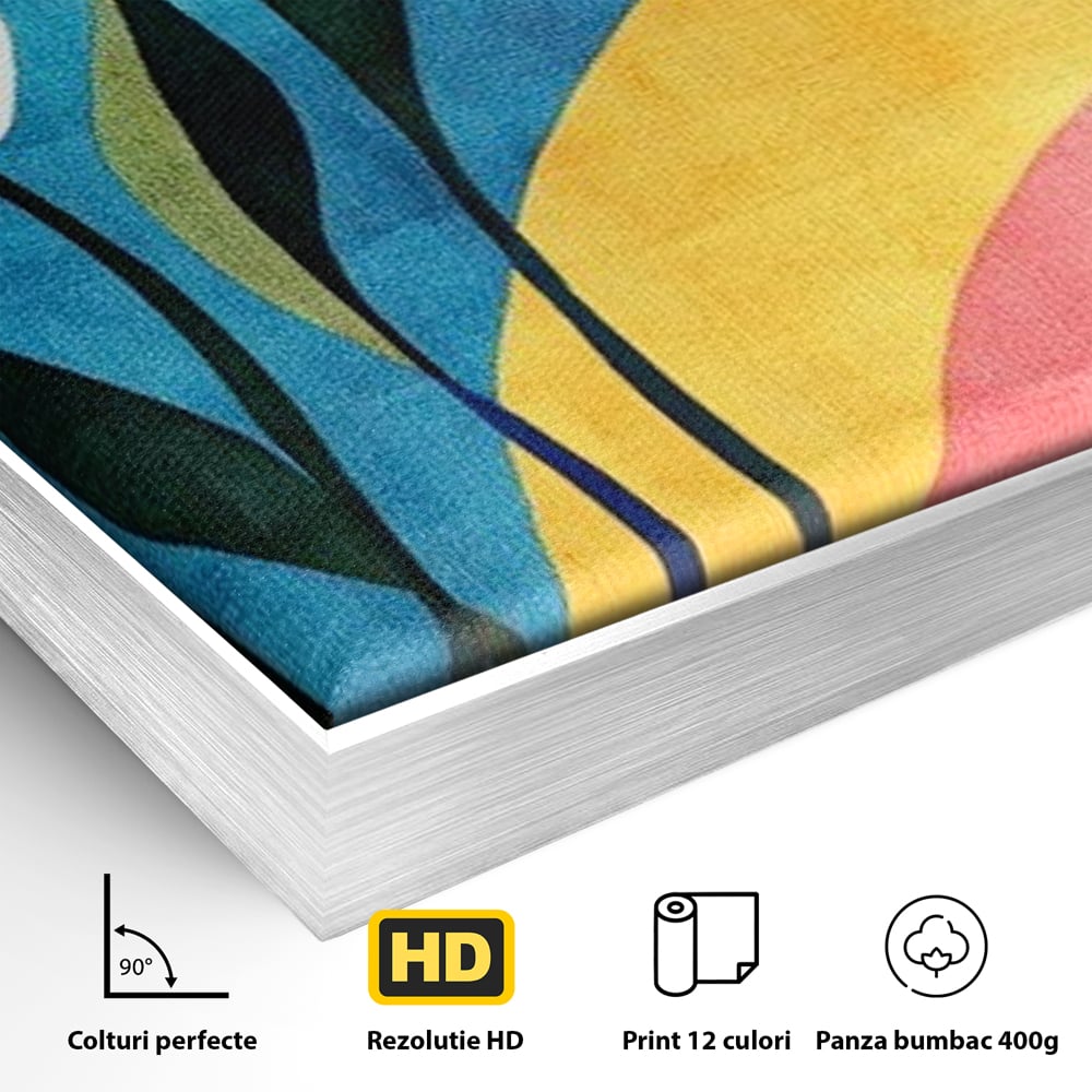 Tablou Canvas Premium, LuxCanva® J1010, Taine Florale, Peisaj, Vegetatie, Abstract, Flori, Modernism, Expozitie, Taine, Cer, Dans, Zbor, Gradina, Living, Dormitor